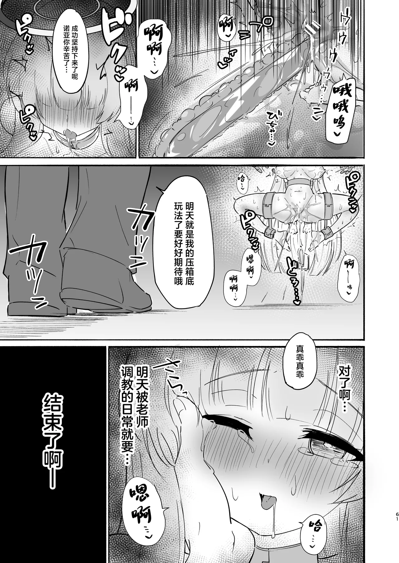 Kono Chokyo wa Renshu... Desu yo ne? page 61 featuring sensei blue archive parody - sole male gloves hentai manga - read online free