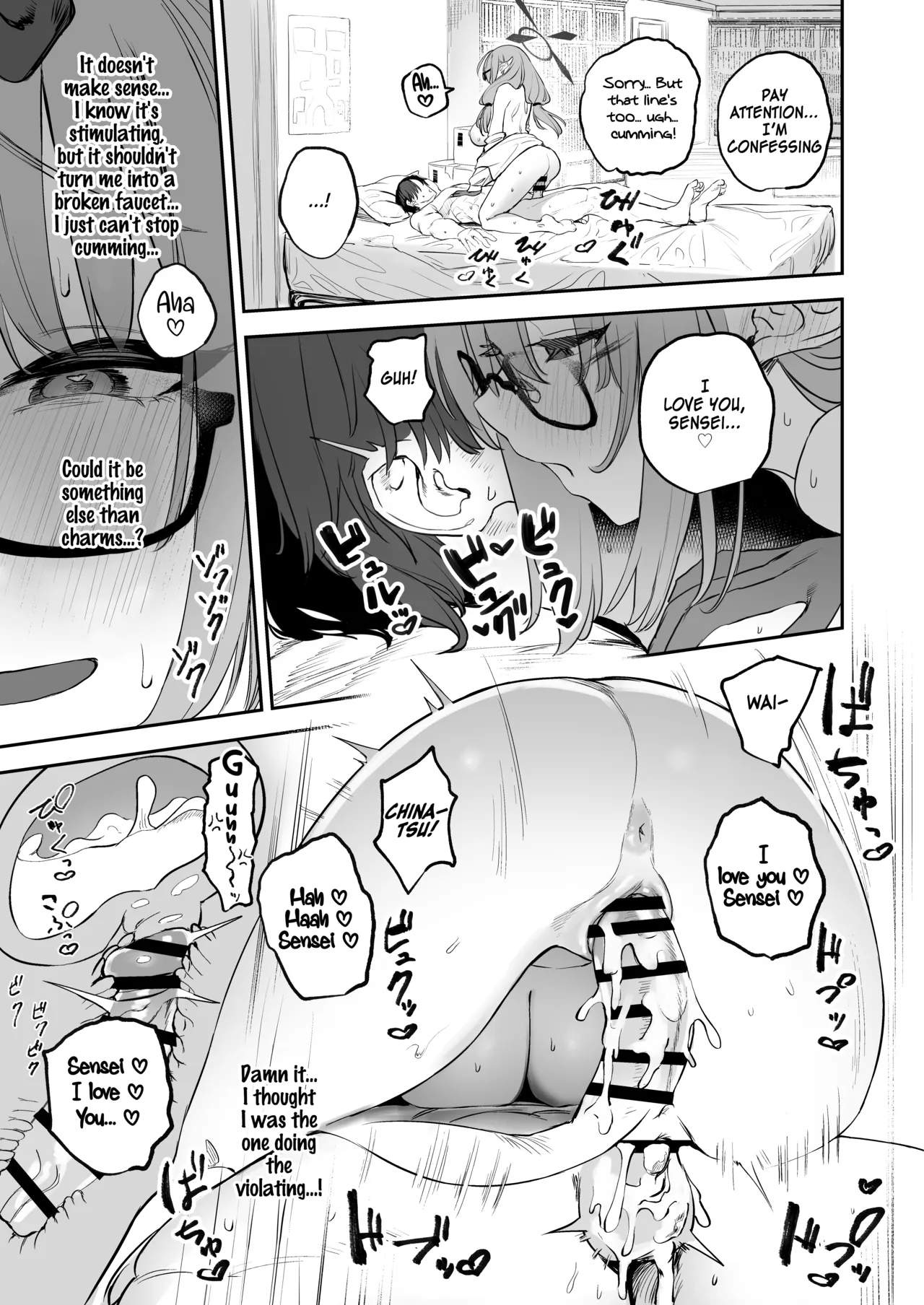 Ore no Seito wa Succubus Kamo Shirenai | My Student Might Be a Succubus page 27 featuring chinatsu hinomiya blue archive parody - sole female sole male hentai manga - read online free