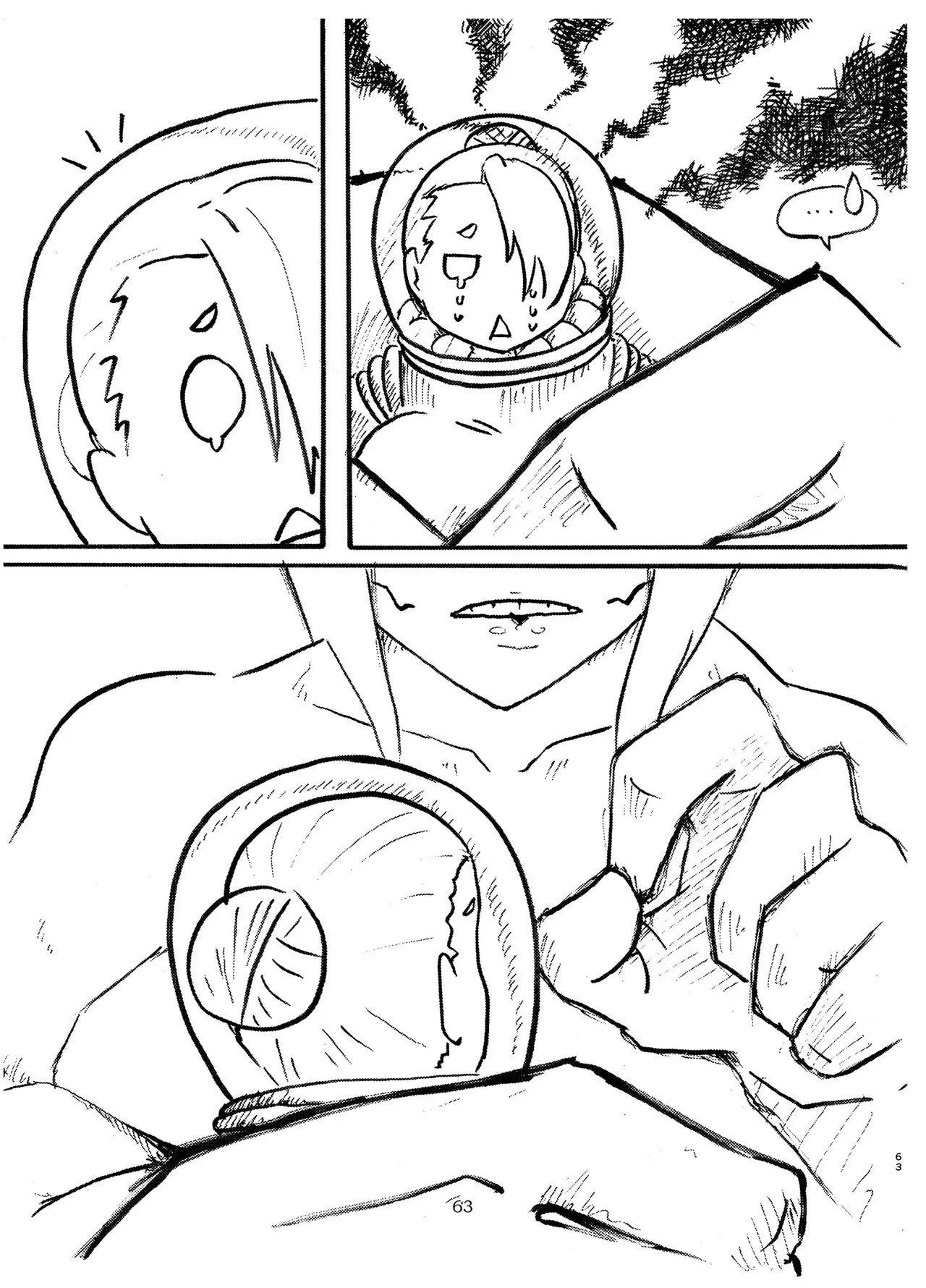 Alien-Giantess Size Difference Joint Comic page 62 original parody - futanari guro hentai manga - read online free