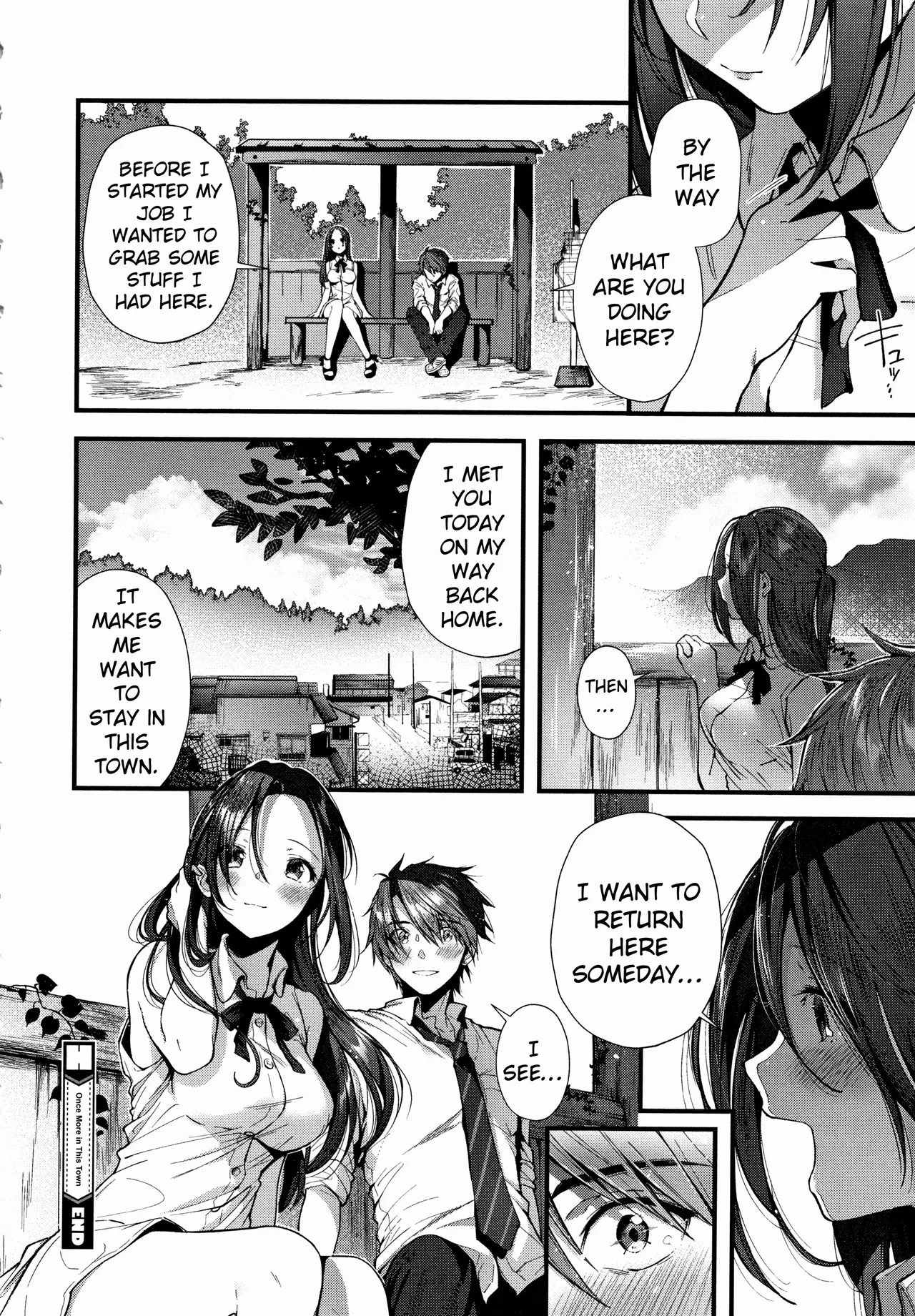 Kono Machi de Mou Ichidou | Once More in This Town page 20 - sundress handjob hentai manga - read online free