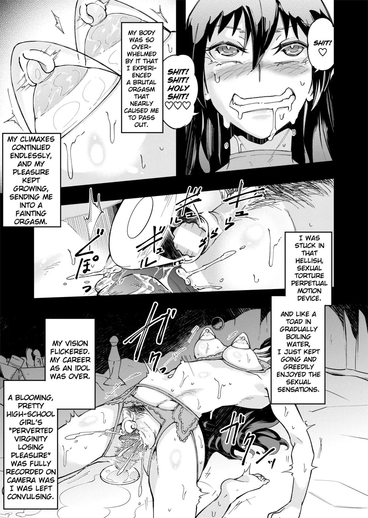 [ErectionMassCalibur] TS Possession High School Idol -A Virgin's First Orgasm Masturbation -Immersion- [English] [TheFrogManScans] page 37 original parody - sweating unusual pupils hentai manga - read online free