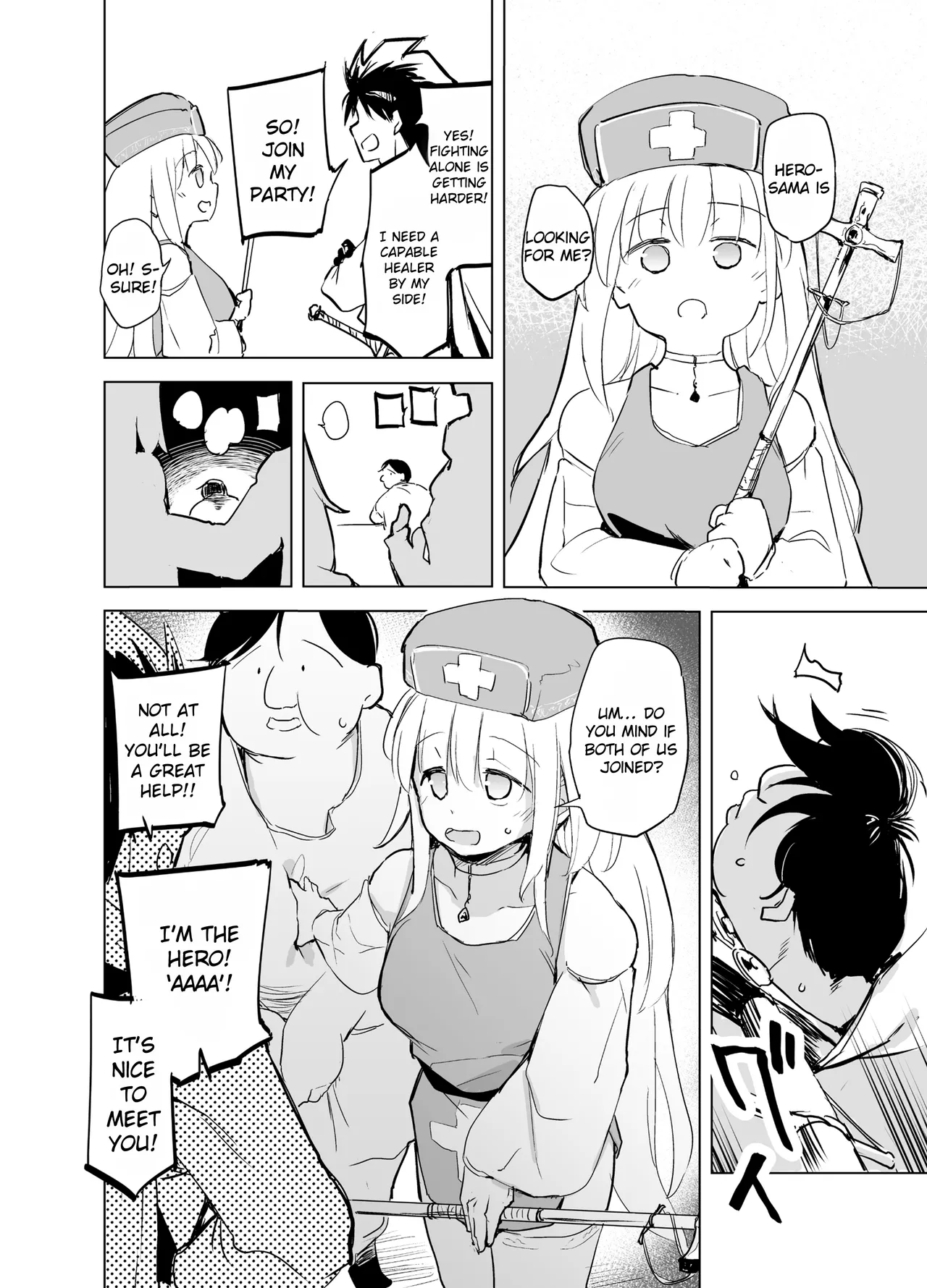 [Kaede Momiji (Shijokko)] Yuusha Aaaa to Nakama-tachi Souryo to Shounin | Companions of the Hero 'Aaa' - Priestess and Merchant [English] [Rei Scans] [Digital] page 20 featuring priestess - sole female sole male hentai manga - read online free