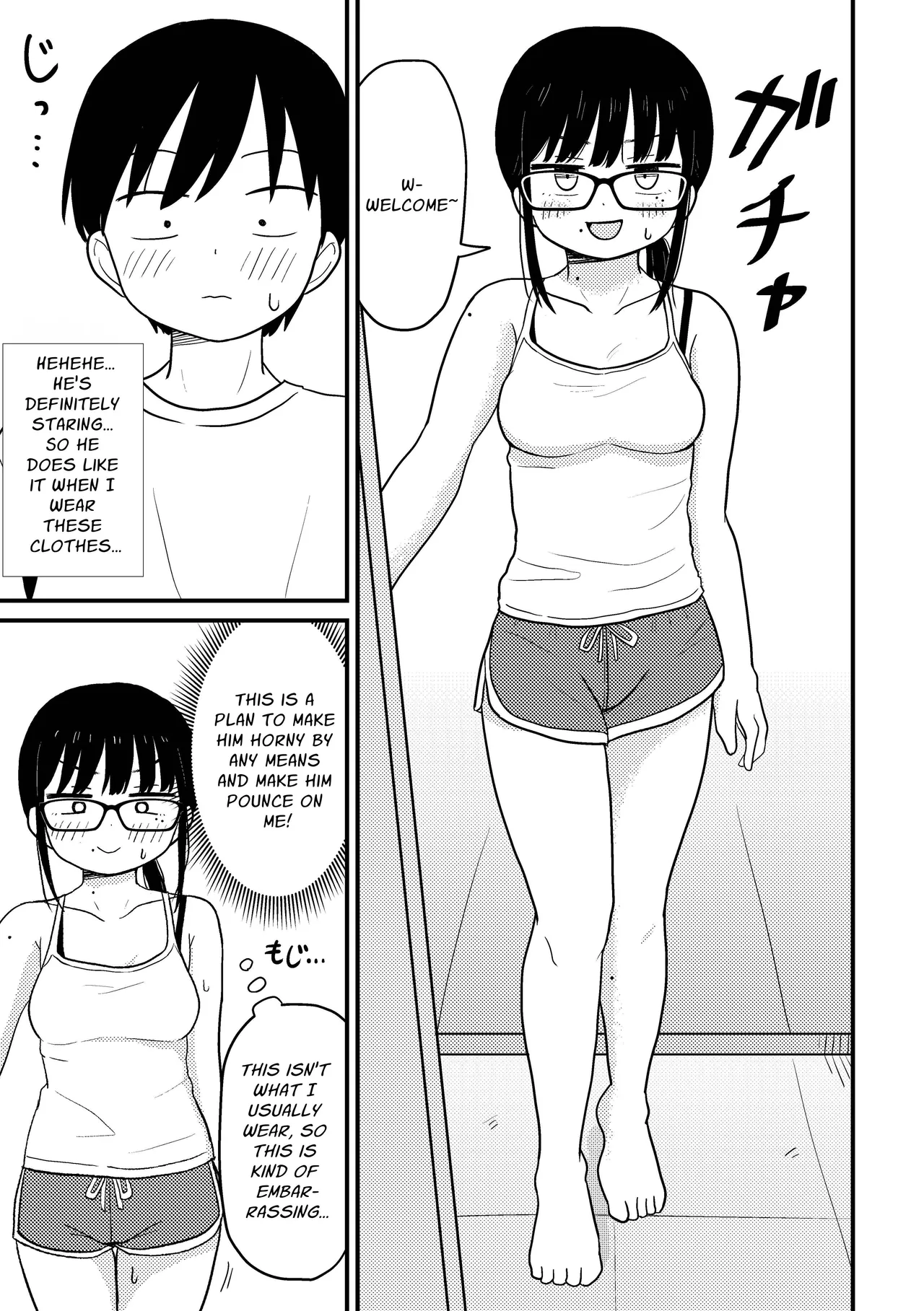 Jimi Megane Otaku Joshi Demo Ecchi wa Shitai! | Even A Plain Glasses Wearing Otaku Wants To Have Sex! page 10 original parody - sole female sole male hentai manga - read online free