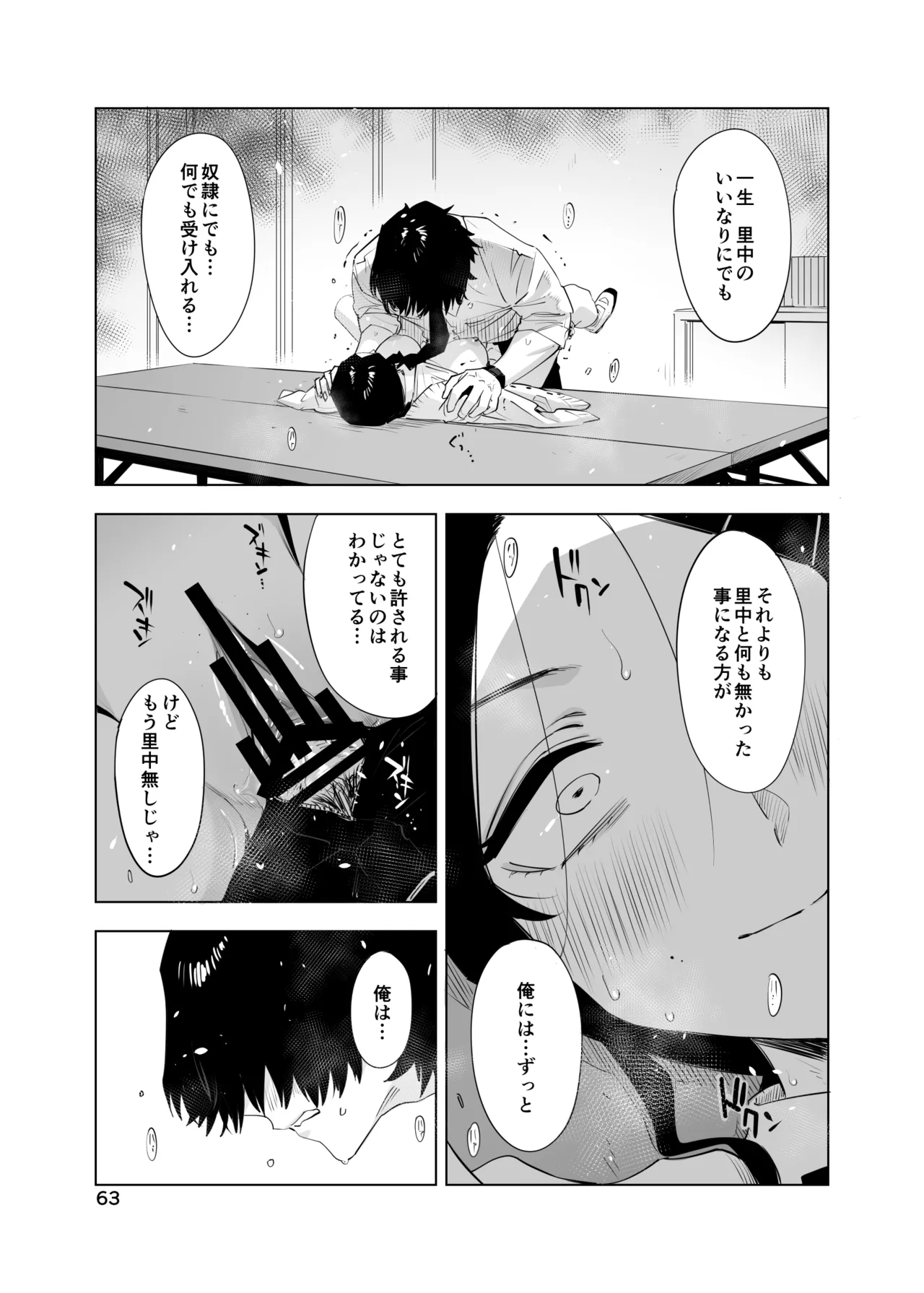 里中尚子と水島先生 page 63 original parody - sweating virginity hentai manga - read online free
