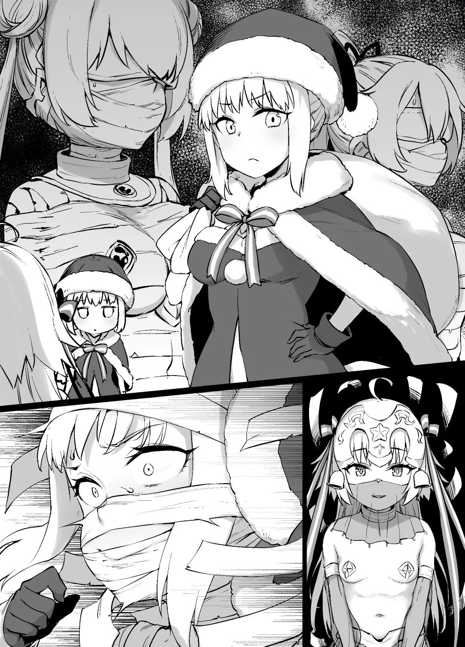 FGO MC特異点～サンタオルタ＆リリィ編～ page 16 featuring jeanne alter lily fate grand order parody - blindfold stockings hentai manga - read online free