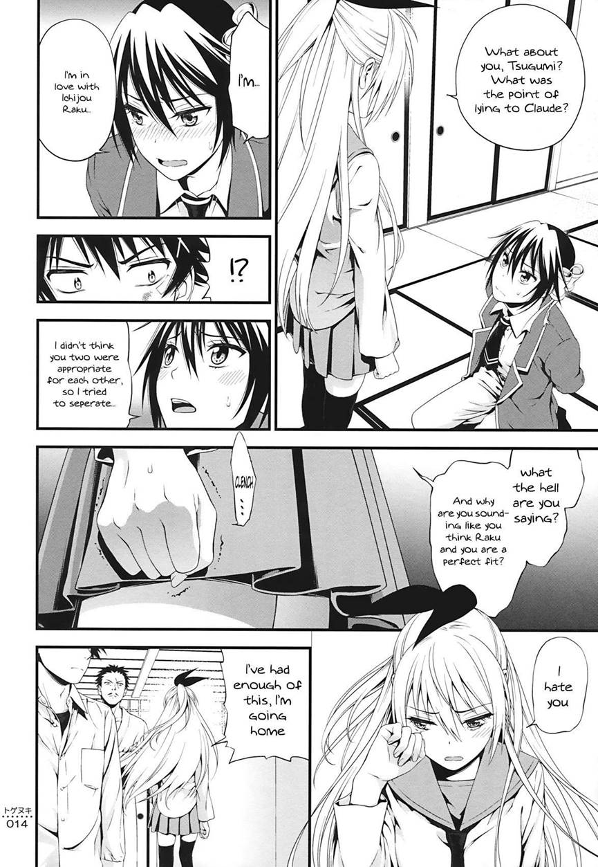 Togenuki page 13 featuring chitoge kirisaki nisekoi parody - schoolboy uniform schoolgirl uniform hentai manga - read online free