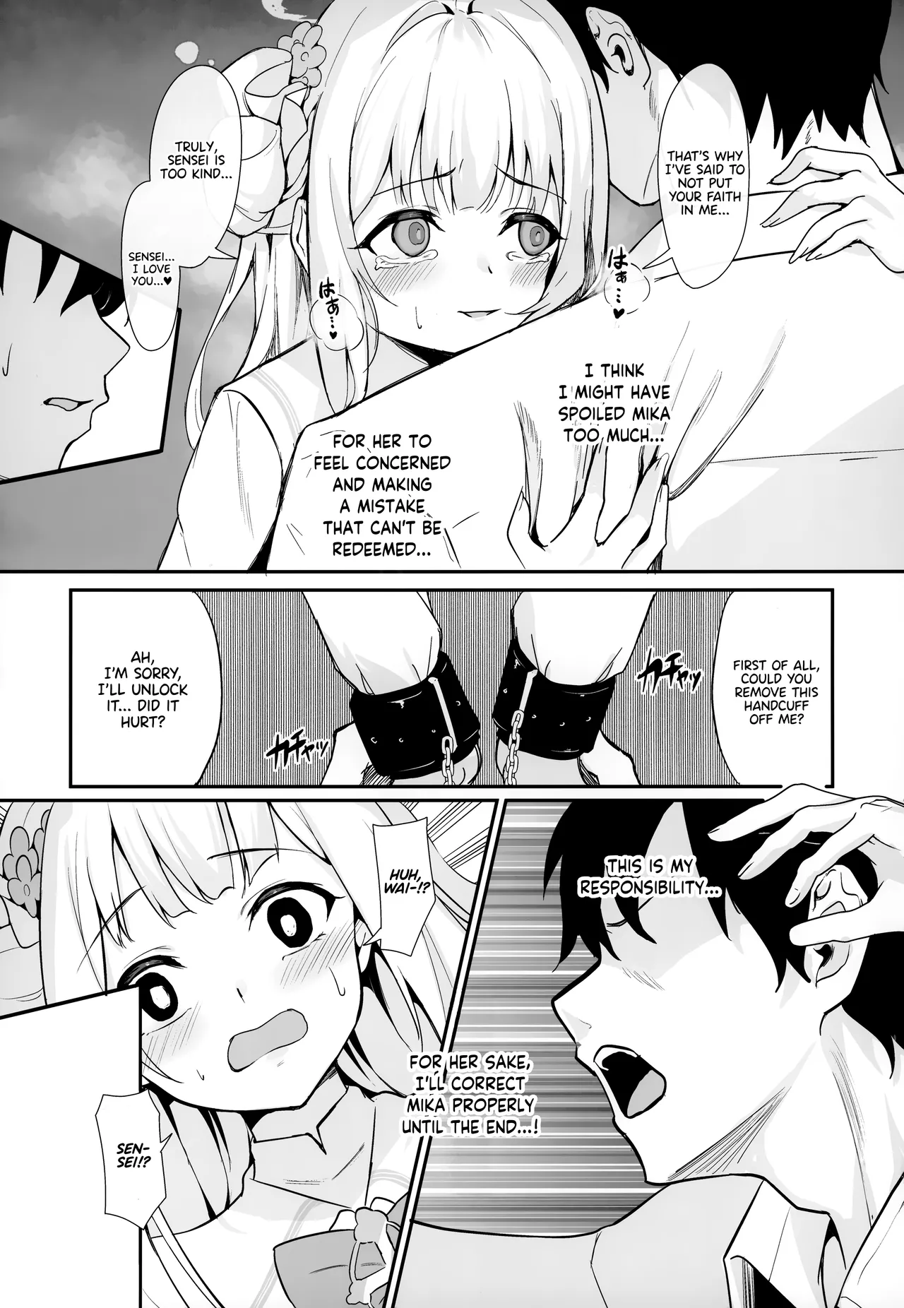 Misono Kousoku | Misono Restraint page 14 featuring sensei blue archive parody - sole female sole male hentai manga - read online free