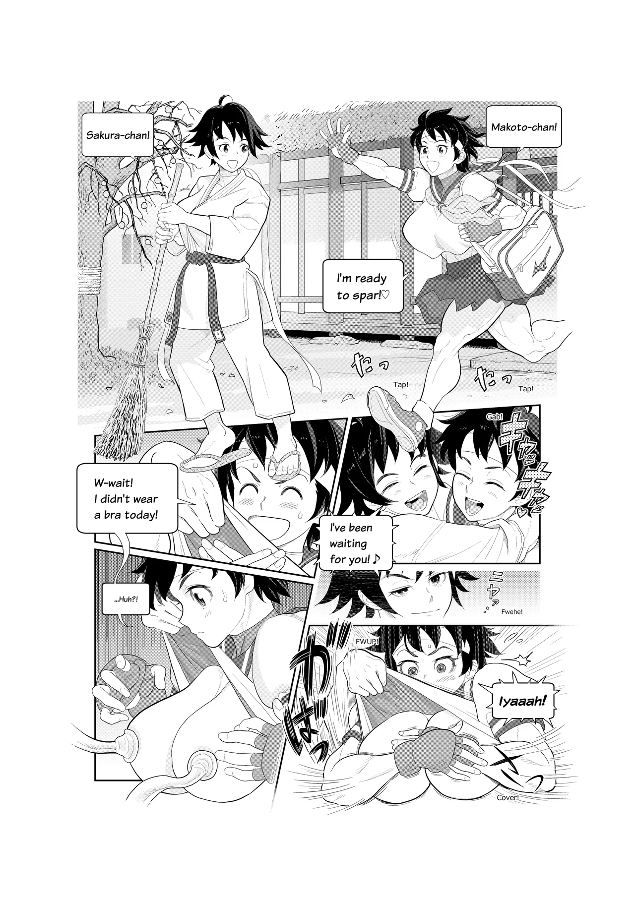 Street Fighter commissions page 9 featuring makoto king of fighters parody - sweating big breasts hentai manga - read online free