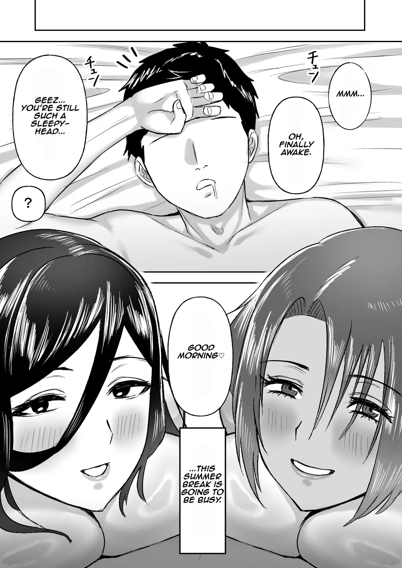 Dekai Osananajimi-tachi ni Hasamarete Ase Daku Harem Ecchi | Harem Sex Sandwiched Between My Huge Childhood Friends page 61 original parody - sole male nakadashi hentai manga - read online free