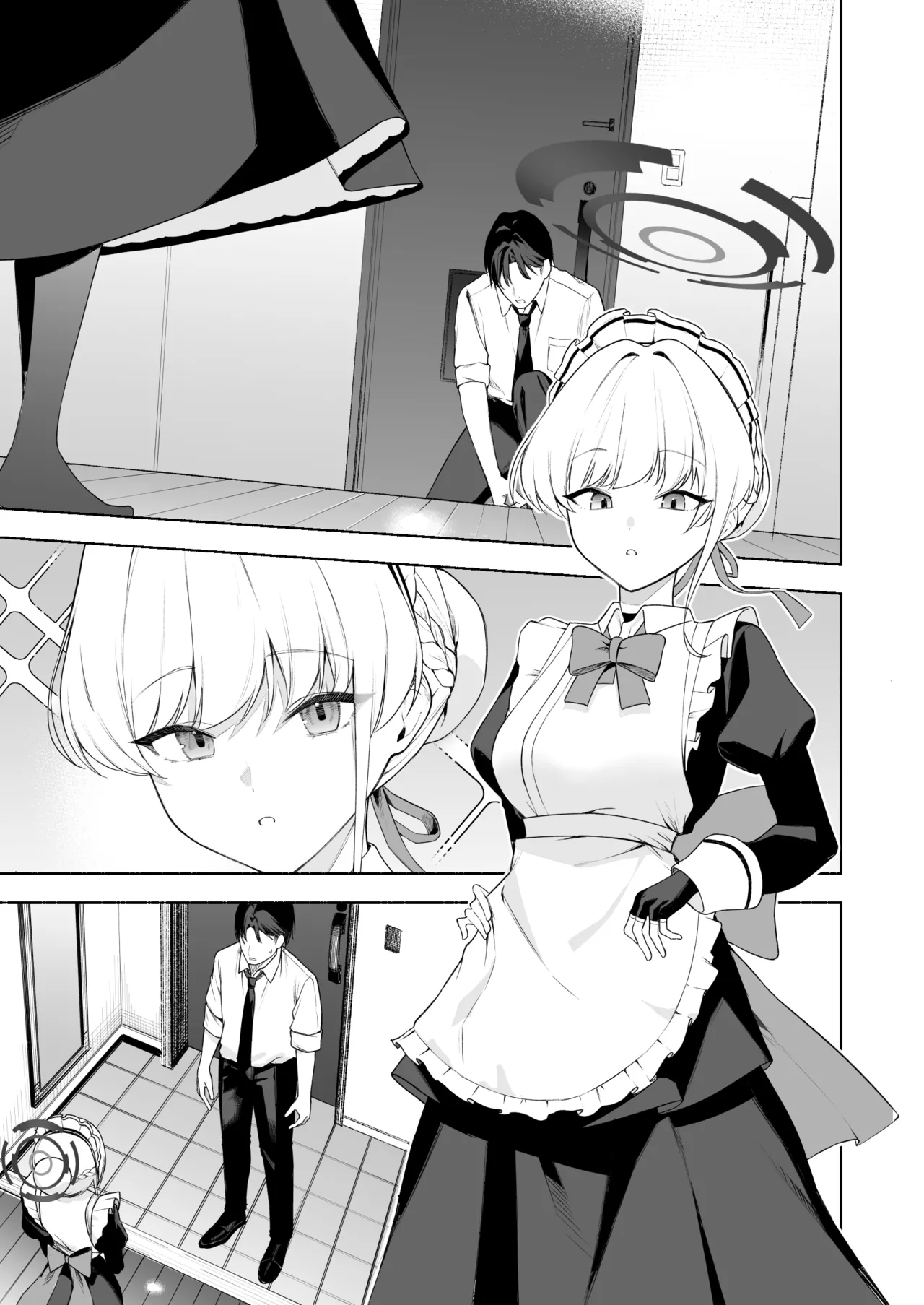 トキとえっち page 10 featuring sensei blue archive parody - maid sweating hentai manga - read online free