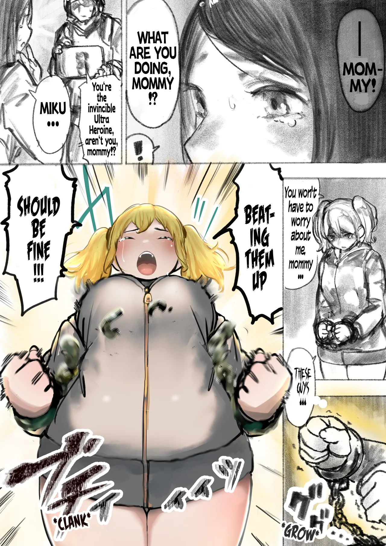 Kyodai Oyako | The Giant Mother-Daughter Duo page 38 original parody - big breasts milf hentai manga - read online free