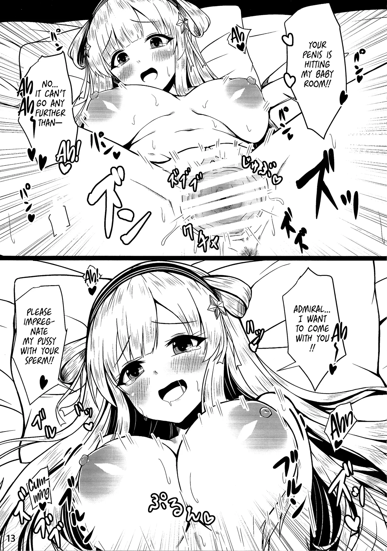 Fletcher is in heat❤︎ page 13 featuring teitoku kantai collection parody - sole female sole male hentai manga - read online free