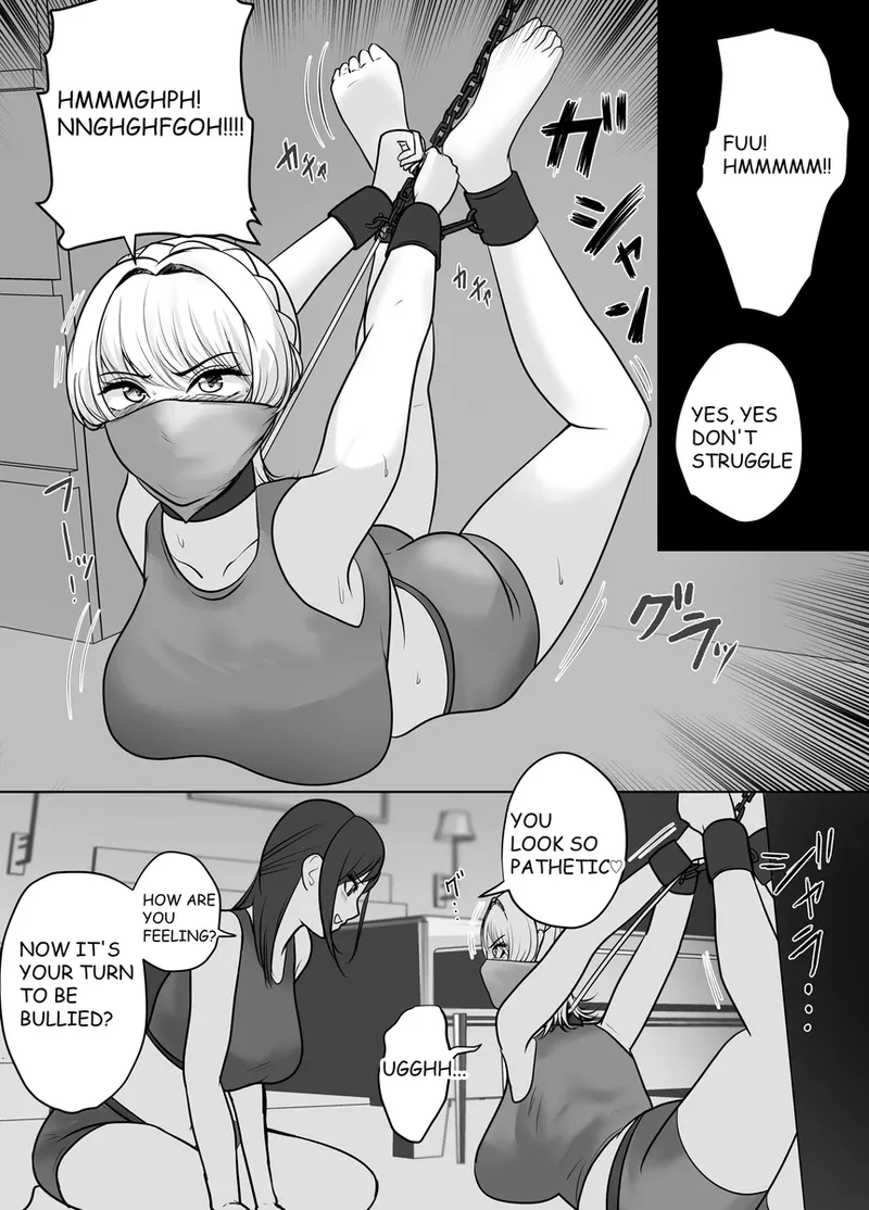 A young lady being arrested. Chapter 1-8 page 149 original parody - gag bondage hentai manga - read online free