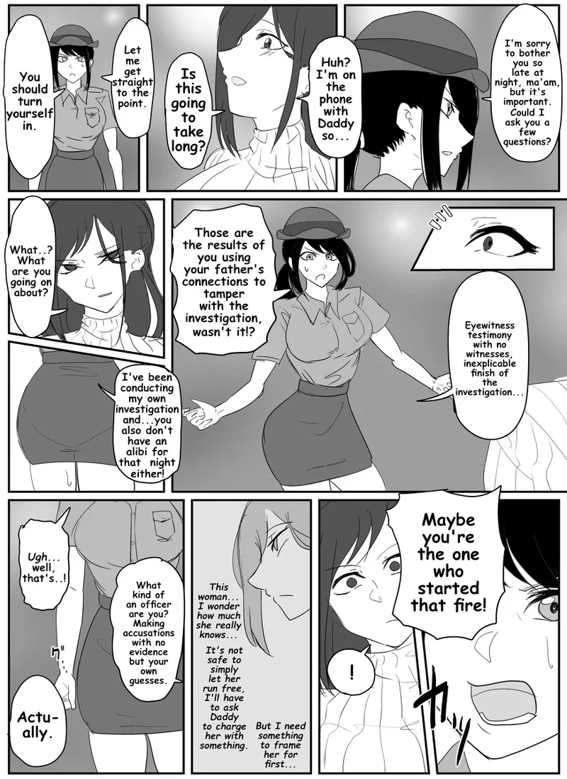 A young lady being arrested. Chapter 1-8 page 21 original parody - mouth mask bondage hentai manga - read online free