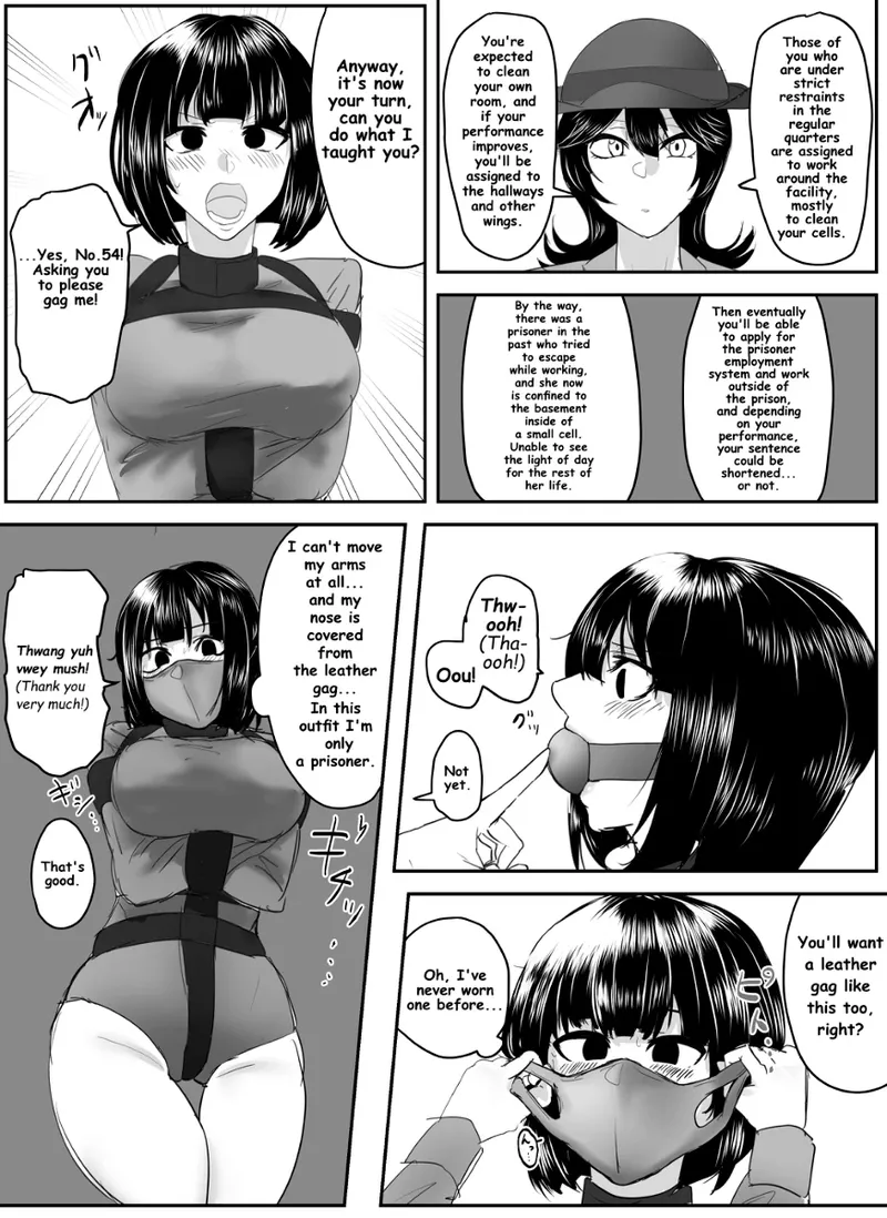 A young lady being arrested. Chapter 1-8 page 37 original parody - mouth mask bondage hentai manga - read online free