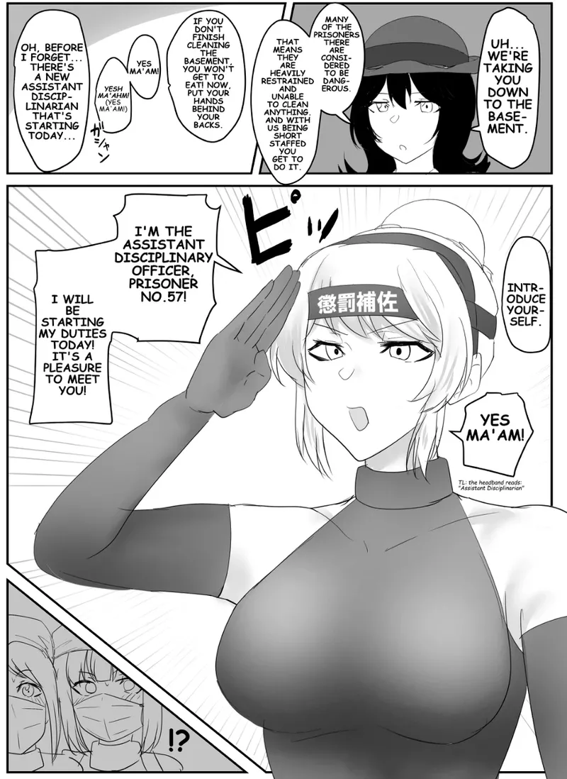 A young lady being arrested. Chapter 1-8 page 46 original parody - gag bondage hentai manga - read online free