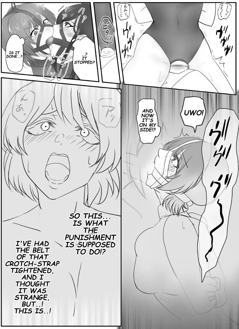 A young lady being arrested. Chapter 1-8 page 59 original parody - mouth mask bondage hentai manga - read online free