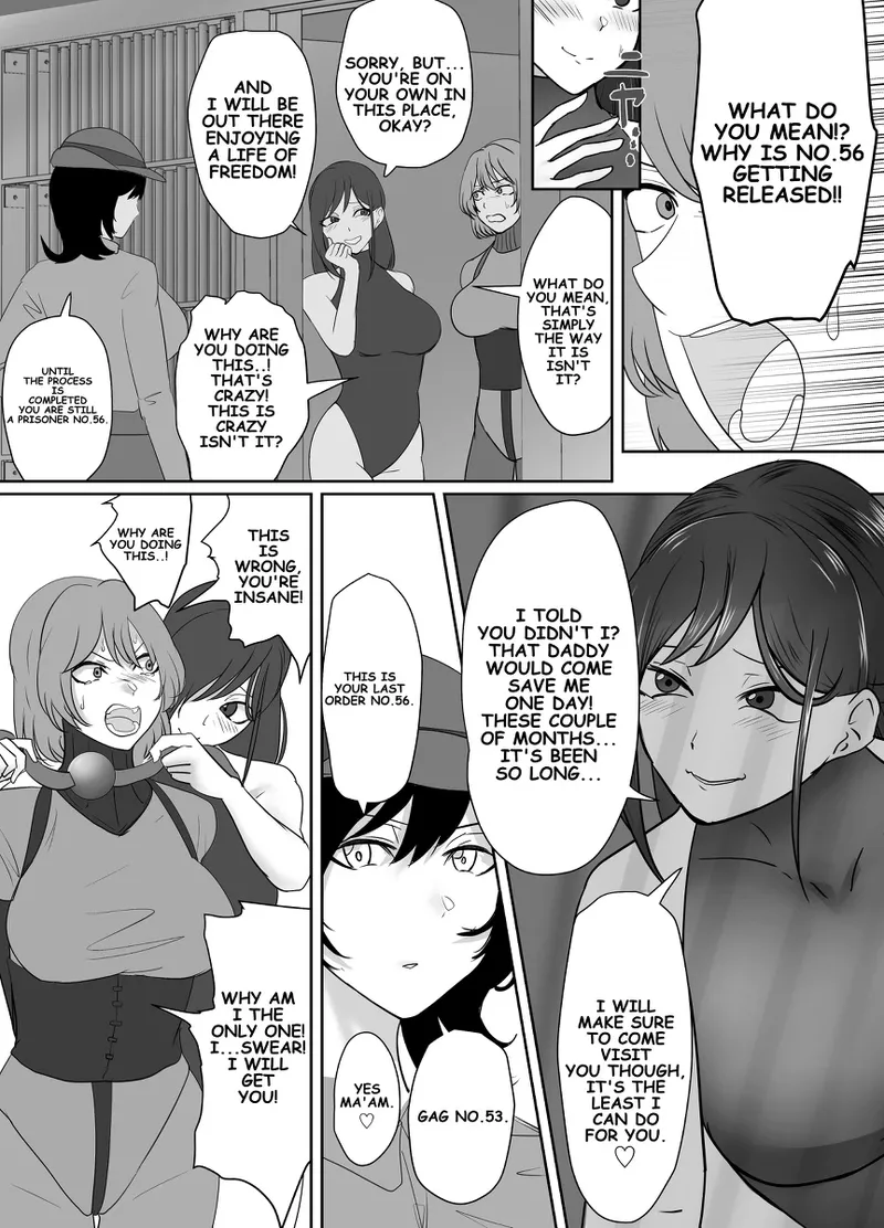 A young lady being arrested. Chapter 1-8 page 87 original parody - mouth mask bondage hentai manga - read online free