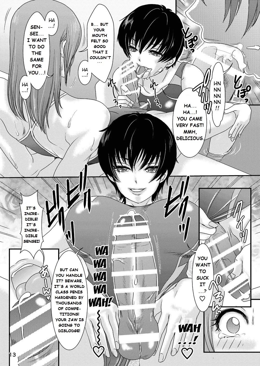 Hot For Teacher page 13 original parody - swimsuit shemale hentai manga - read online free