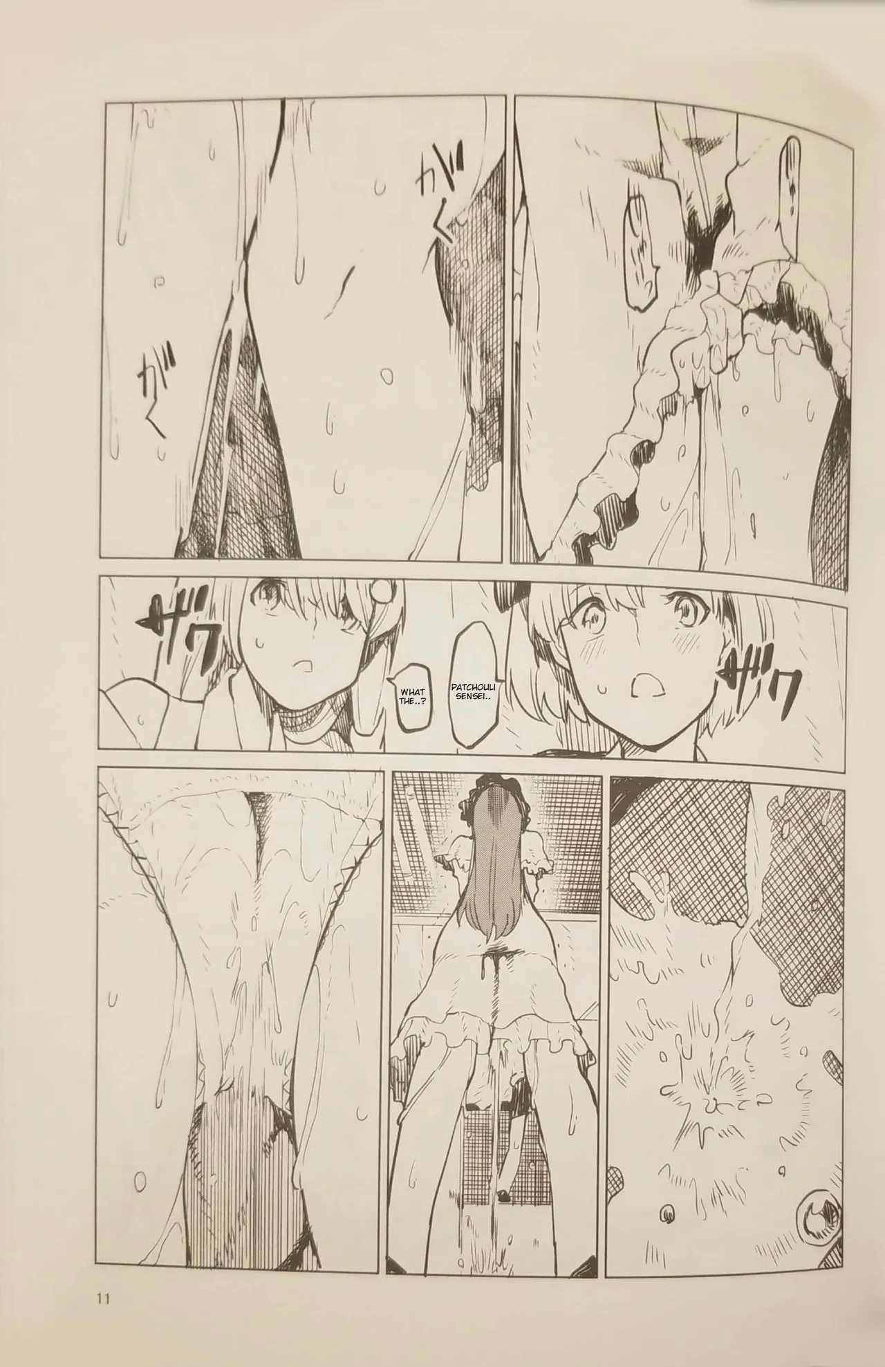 Toile ni Ikitai! Patchouli desu ga | Patchouli wants to go to the bathroom! page 10 featuring patchouli knowledge touhou project parody - no penetration twintails hentai manga - read online free