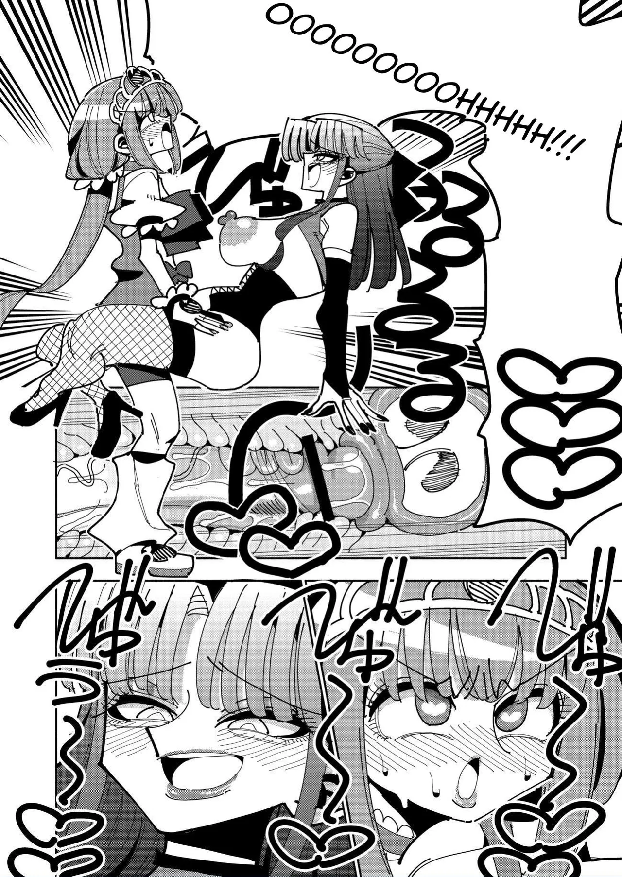 Futanari Mahou Shoujo VS Aku no Onna Kanbu no Yuuwaku | Futanari Magical Girl vs Seduction of an Evil Female Executive page 48 original parody - stockings blowjob hentai manga - read online free