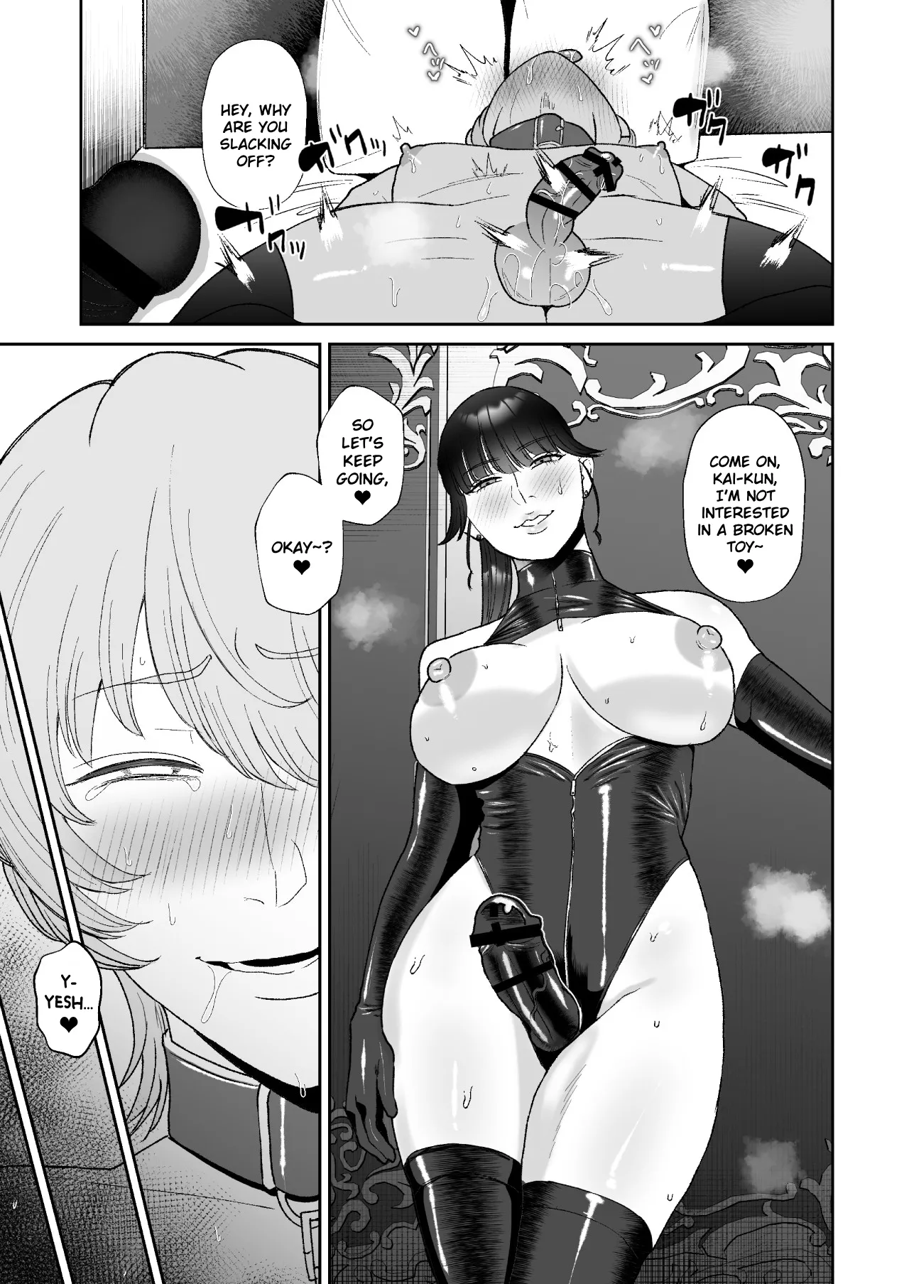 [Okuchi no Okuchi (Watari Kaoru)] Boku wa Maso ga Daikoubutsu na Onee-san no Omocha | I’m the Toy of a Masochist’s Lover Onee-san [English] page 40 original parody - big breasts pegging hentai manga - read online free