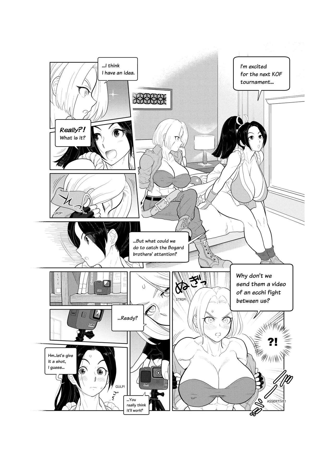 Street Fighter commissions page 19 featuring makoto king of fighters parody - sweating big breasts hentai manga - read online free