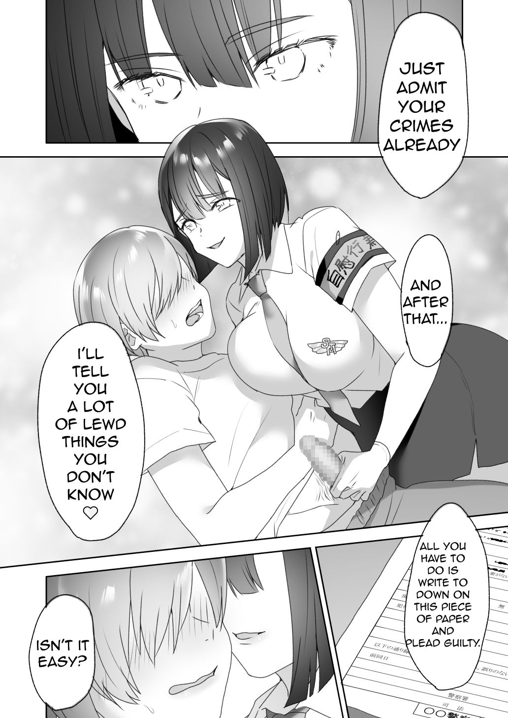 Jiikoui Torishimarikan page 38 original parody - femdom mosaic censorship hentai manga - read online free