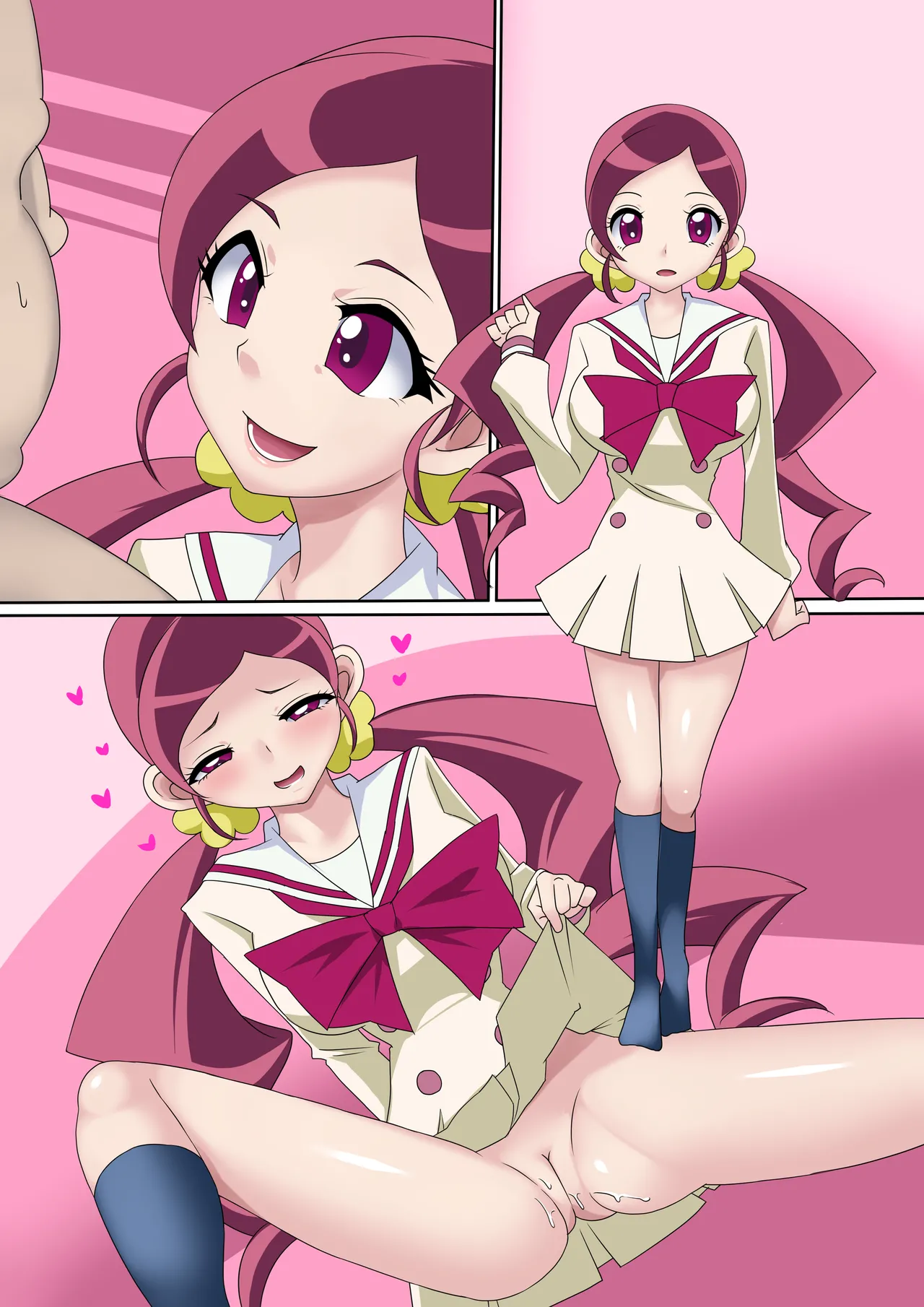 Zyunsui Daxtu ta Musume ga Ozisan ni Horete Chinpo wo Moto mete Kitaku Tyokkouwww page 10 featuring cure blossom heartcatch precure parody - schoolgirl uniform nakadashi hentai manga - read online free