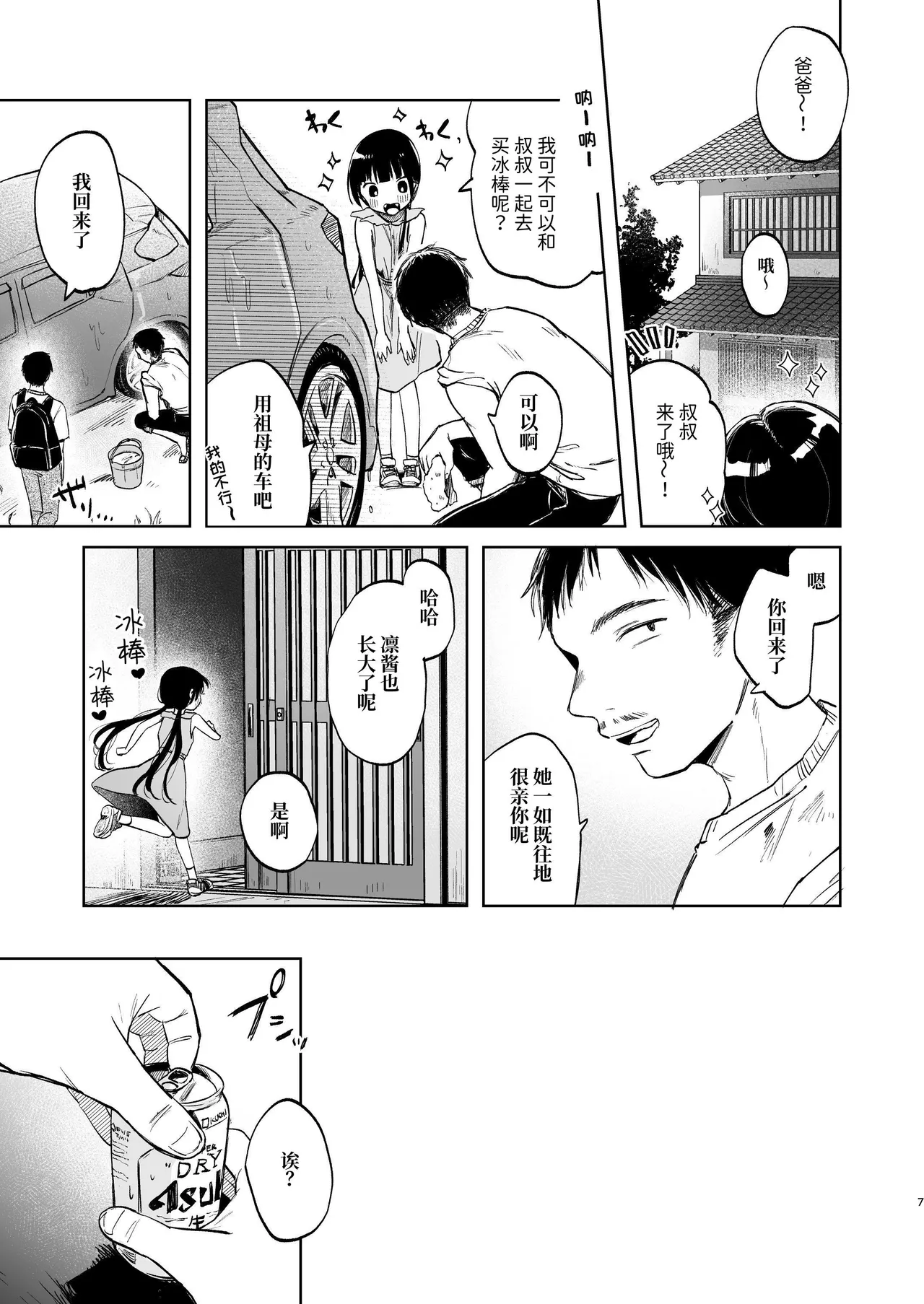 Page 7 of Rinko to Ojisan no Hajimete no Natsuyasumi | 凛子和叔叔的暑假初体验