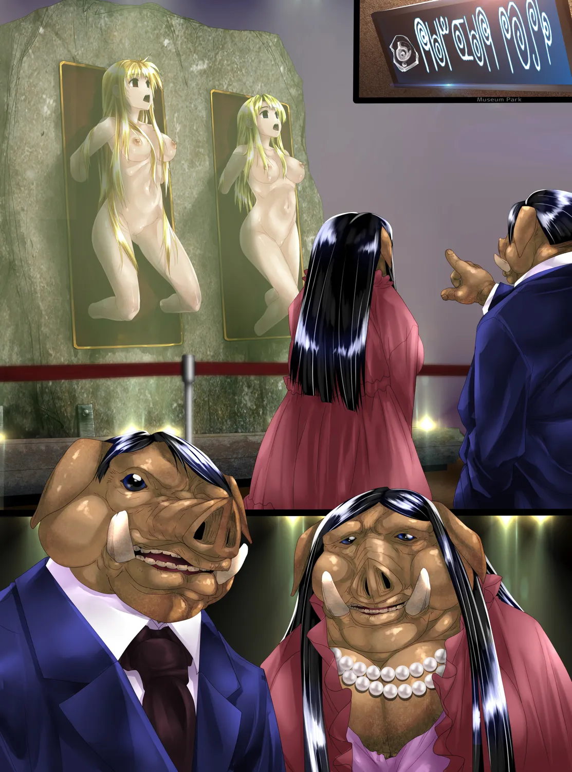 Woman Taxidermy | 女性标本 page 44 featuring carim gracia mahou shoujo lyrical nanoha parody - full color petrification hentai manga - read online free