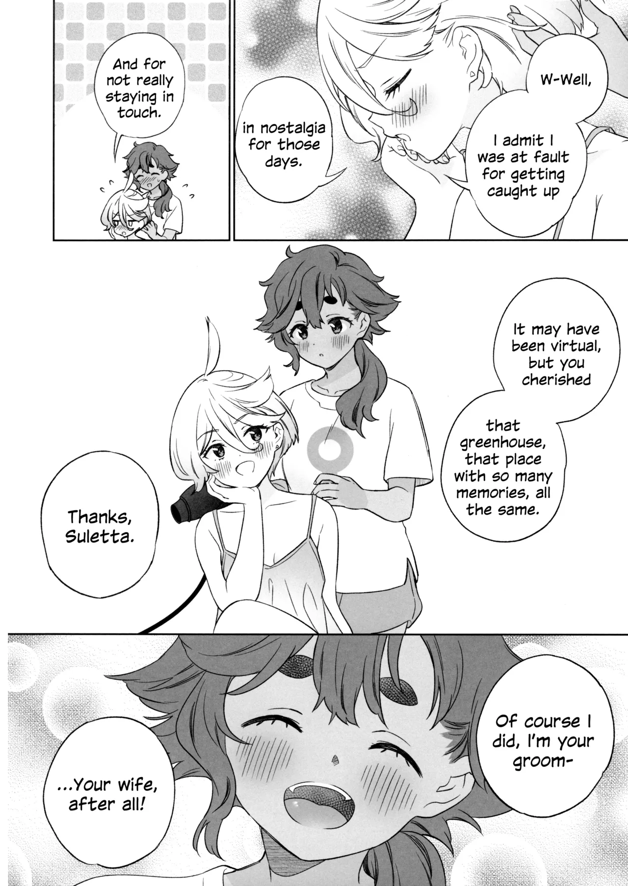 Greenhouse Nostalgia page 27 featuring suletta mercury mobile suit gundam the witch from mercury parody - yuri females only hentai manga - read online free