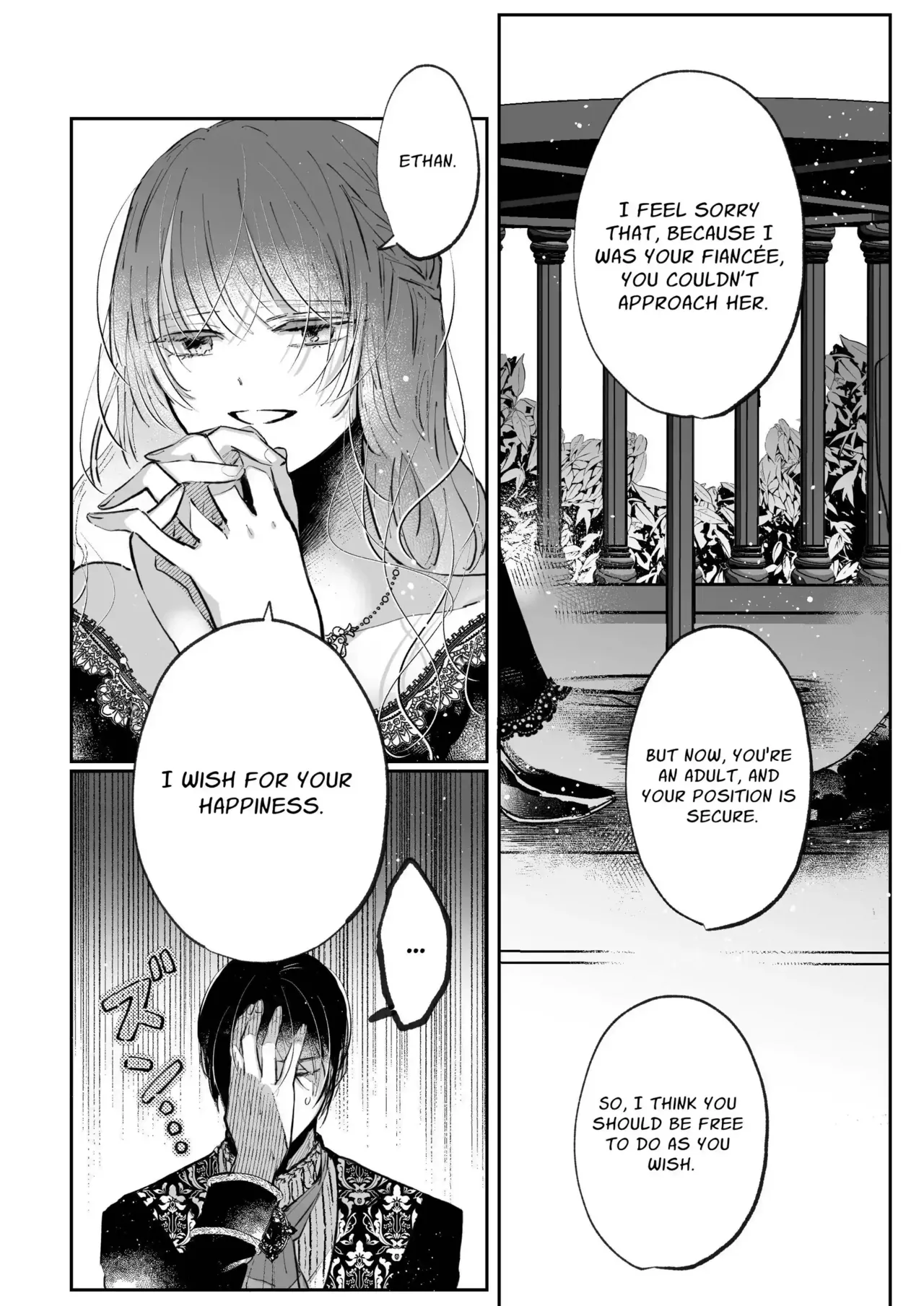 Zense o Omoidashita Akuyaku Reijou wa Fiancé no to Ai ni Tsukamatta｜The Villainess Who Recalled Her Past Life Was Caught in the Obsessive Love of Her Fiancé page 42 full