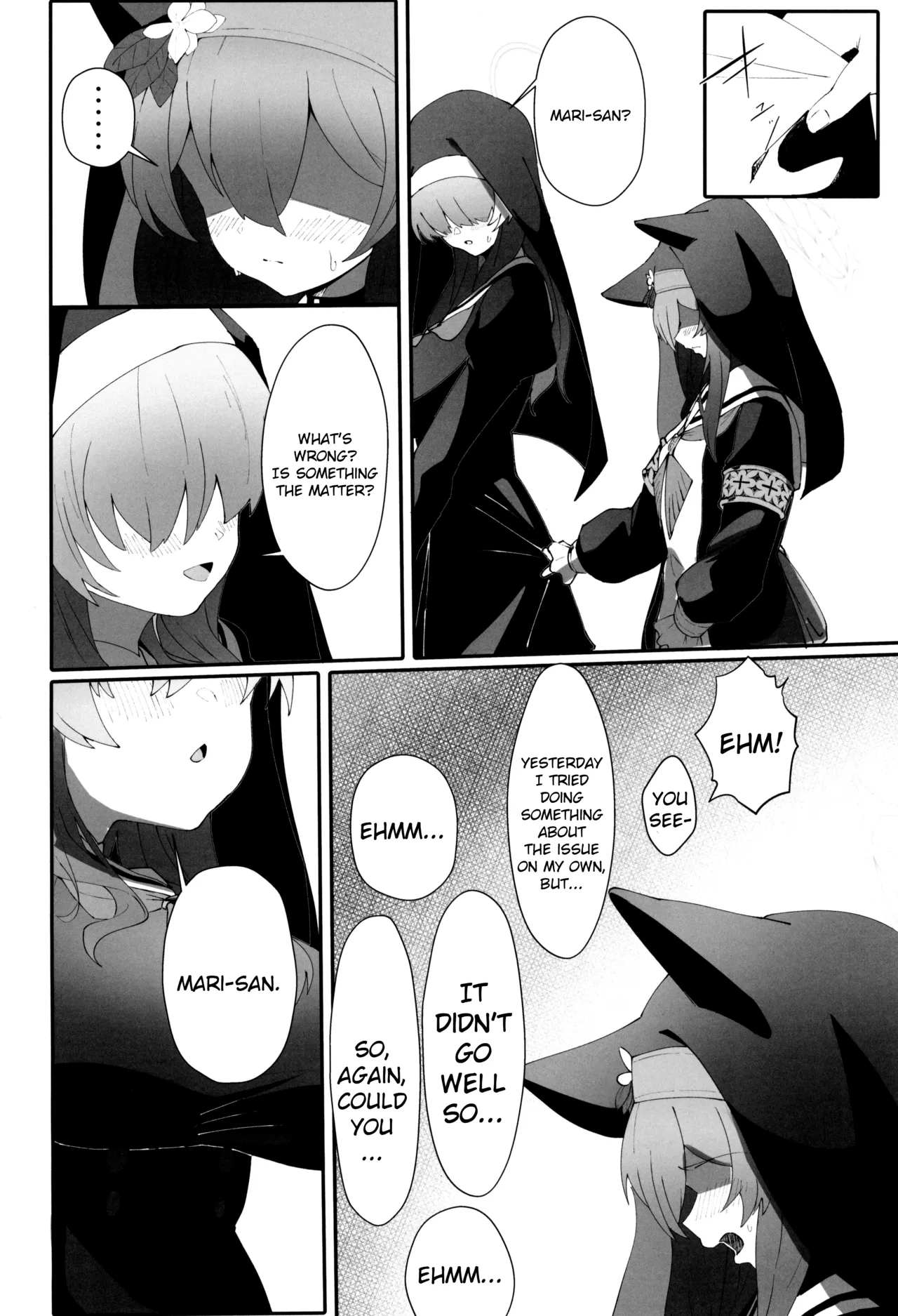 Teiketsu to Aiyoku no Kuuhaku ni | In a vacuum of chastity and lust page 14 featuring mari iochi blue archive parody - nakadashi big penis hentai manga - read online free