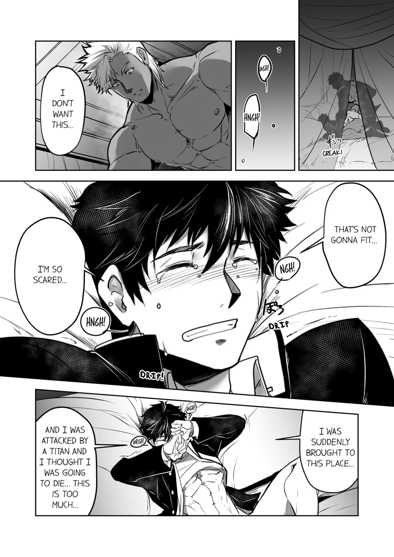 Kyojinzoku no Hanayome | The Titan's Bride Vol. 1-2 page 26 - kissing uncensored hentai manga - read online free