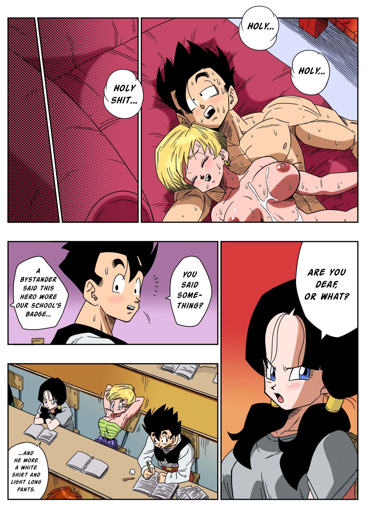 LOVE TRIANGLE Z Part 1-4 page 27 featuring bulma briefs dragon ball z parody - sole male nakadashi hentai manga - read online free