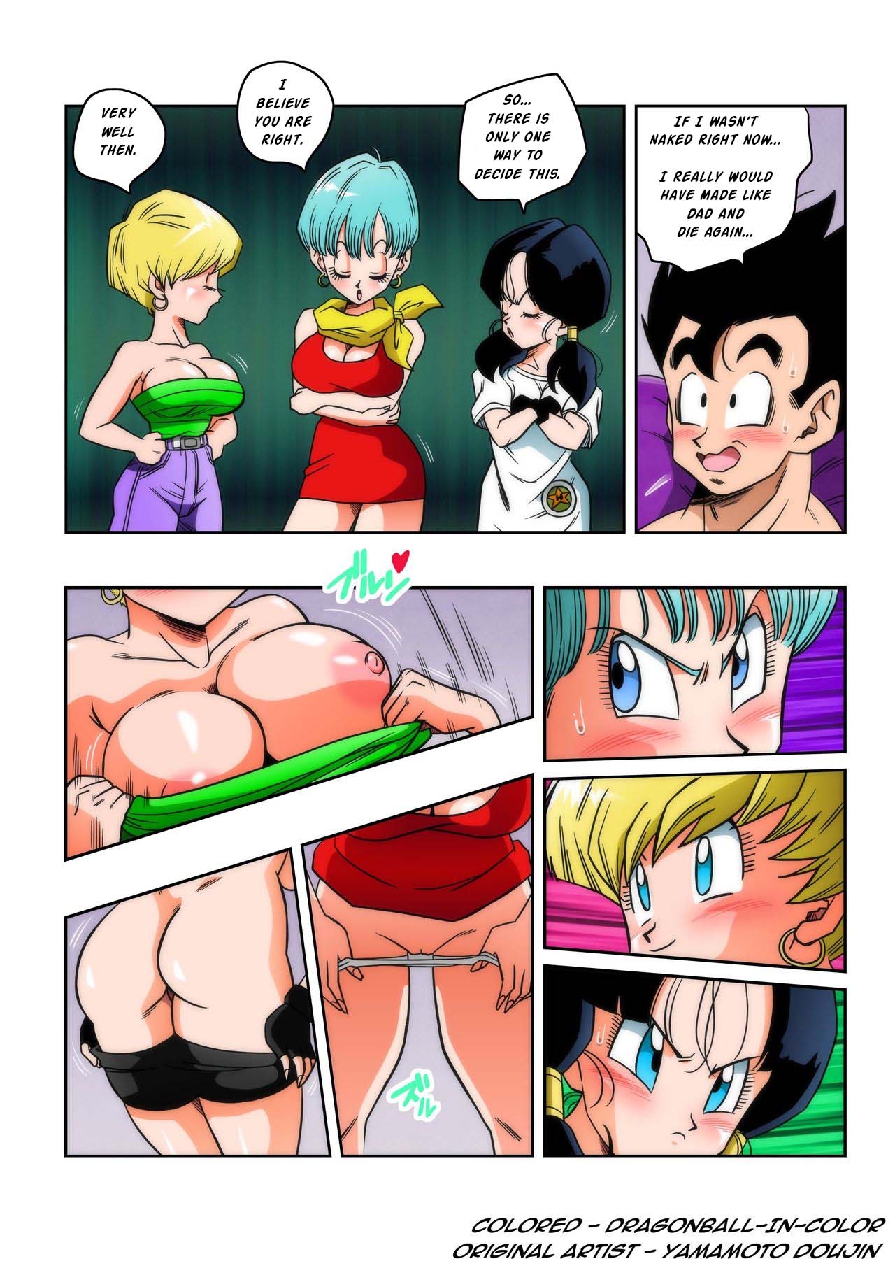 LOVE TRIANGLE Z Part 1-4 page 91 featuring bulma briefs dragon ball z parody - sole male nakadashi hentai manga - read online free