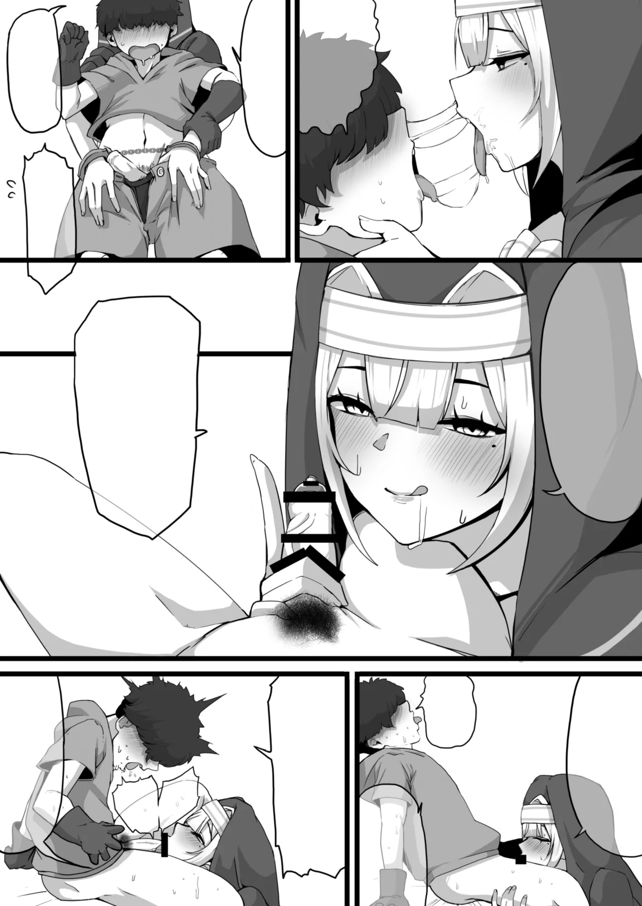 [Whisp (Nyarot)] Ansatsusha datta Onna Souryo-san ni Yuuwaku Sarete ~Amaama Oppai Shokei Sarete Shimau Maso Kanshu-san~ I 被曾是暗杀者的女僧侣诱惑 ～被甜蜜地用胸部处刑的受虐狂看守～ [Chinese] page 37 original parody - virginity big breasts hentai manga - read online free