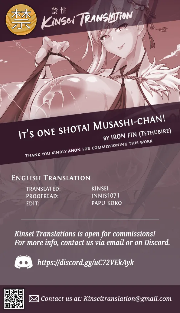 [IRON FIN (Tethubire)] One Shota da yo! Musashi-chan! | It's One Shota! Musashi-Chan! (Fate/Grand Order) [English] [Kinsei Translations] [Digital] page 73 featuring gudao fate grand order parody - sole female sole male hentai manga - read online free