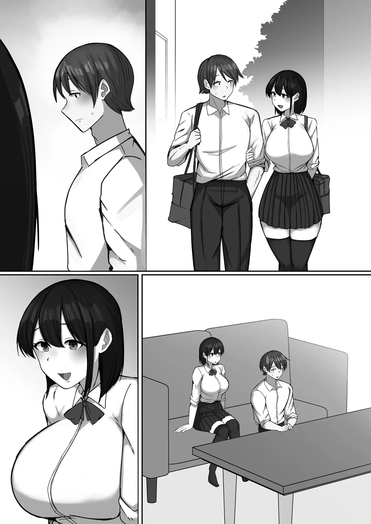 Sewayaki Osananajimi ga Futoukou Inkya ni Futsukakan de Netorareru page 49 original parody - big breasts schoolboy uniform hentai manga - read online free