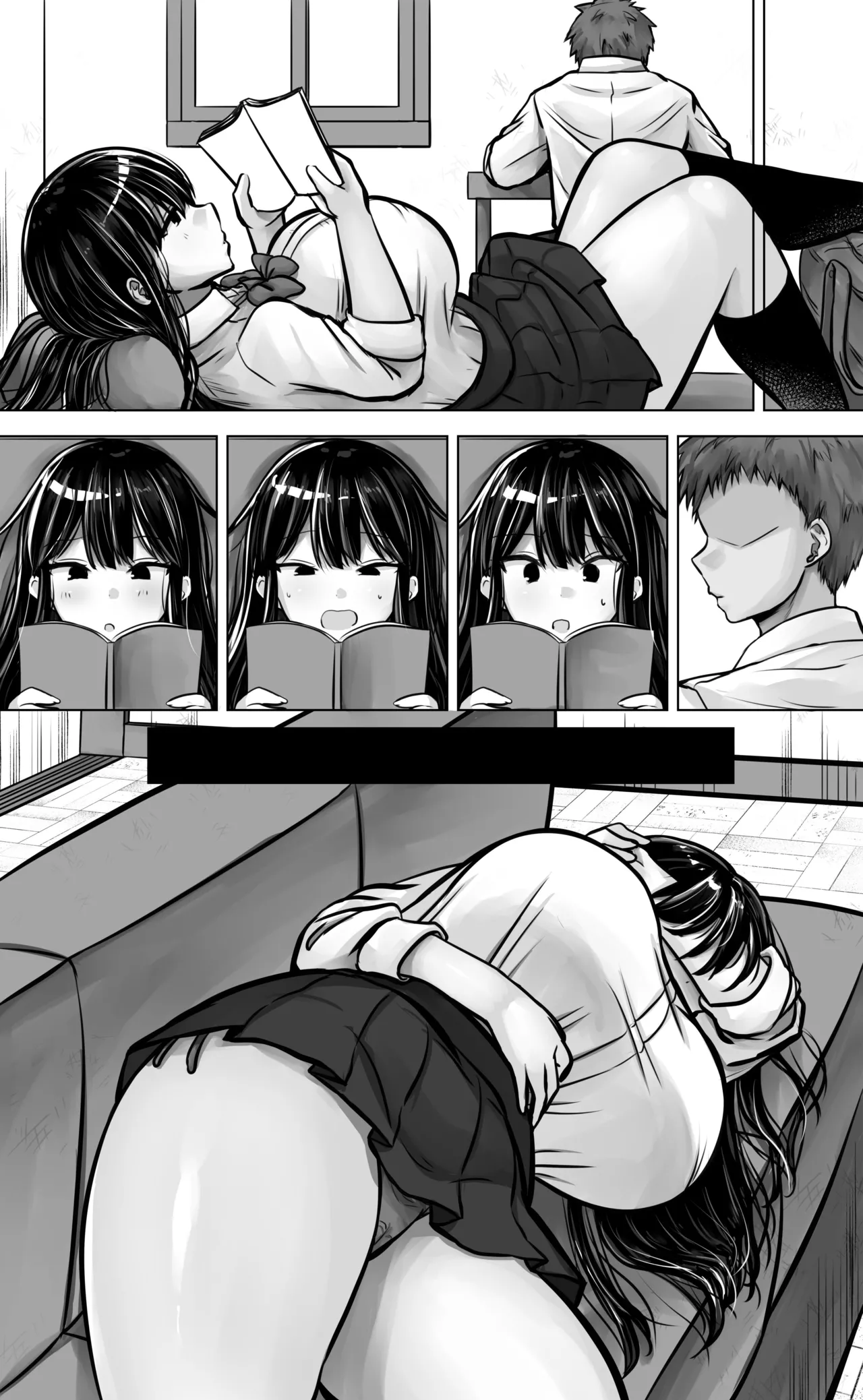 Metsuki mo Kuchi mo Warui Kouhai-chan wa Ore no Koto ga Suki. page 74 original parody - big breasts schoolgirl uniform hentai manga - read online free