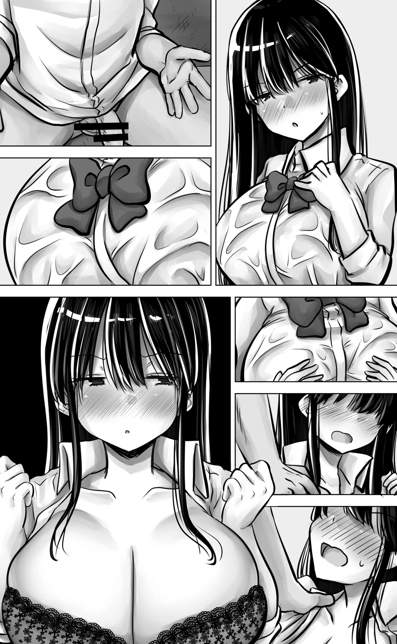 Metsuki mo Kuchi mo Warui Kouhai-chan wa Ore no Koto ga Suki. page 92 original parody - big breasts schoolgirl uniform hentai manga - read online free