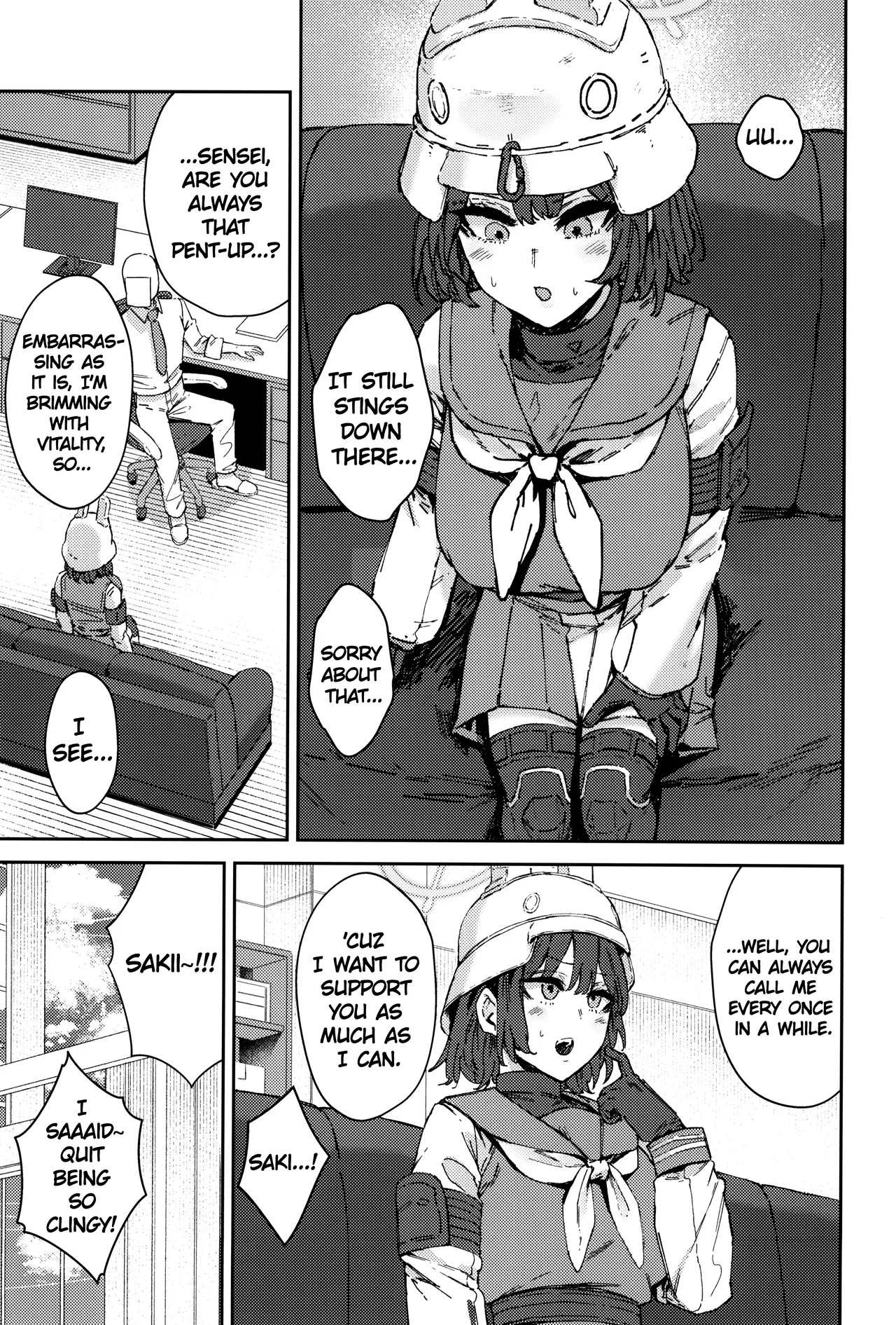 Schale Senzoku Seishori Touban |  Schale's Dedicated Sexual Relief Liaison page 32 featuring sensei blue archive parody - sole male nakadashi hentai manga - read online free