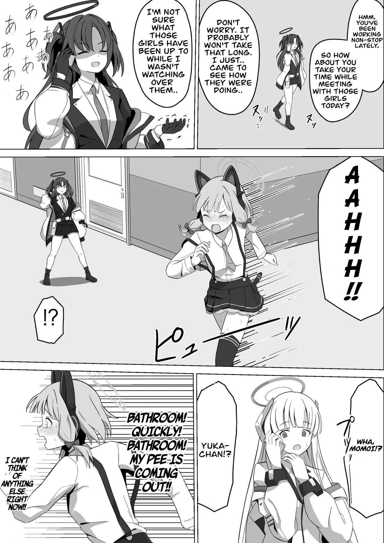 Momoi Splash! page 11 featuring momoi saiba blue archive parody - stockings kemonomimi hentai manga - read online free