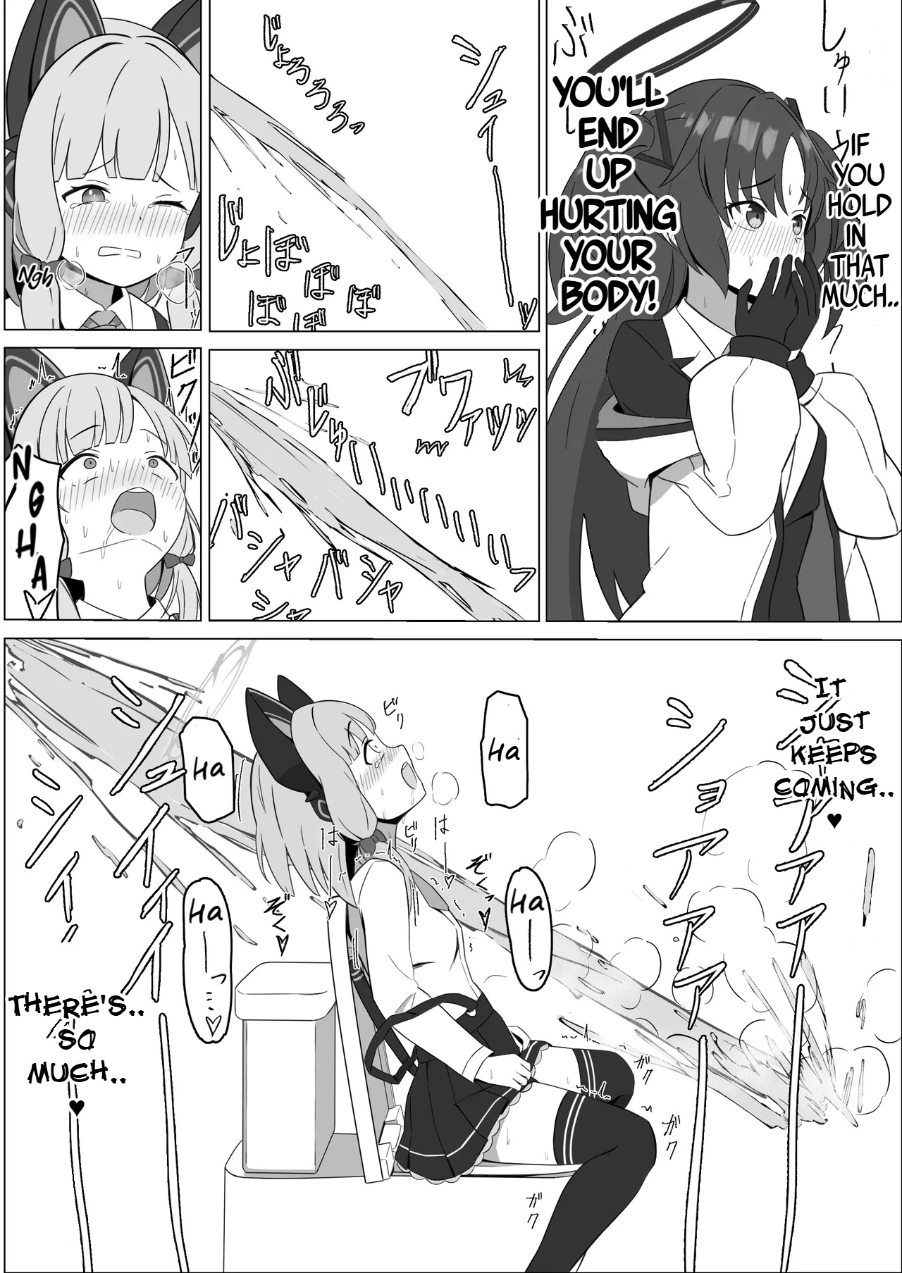 Momoi Splash! page 16 featuring momoi saiba blue archive parody - stockings kemonomimi hentai manga - read online free