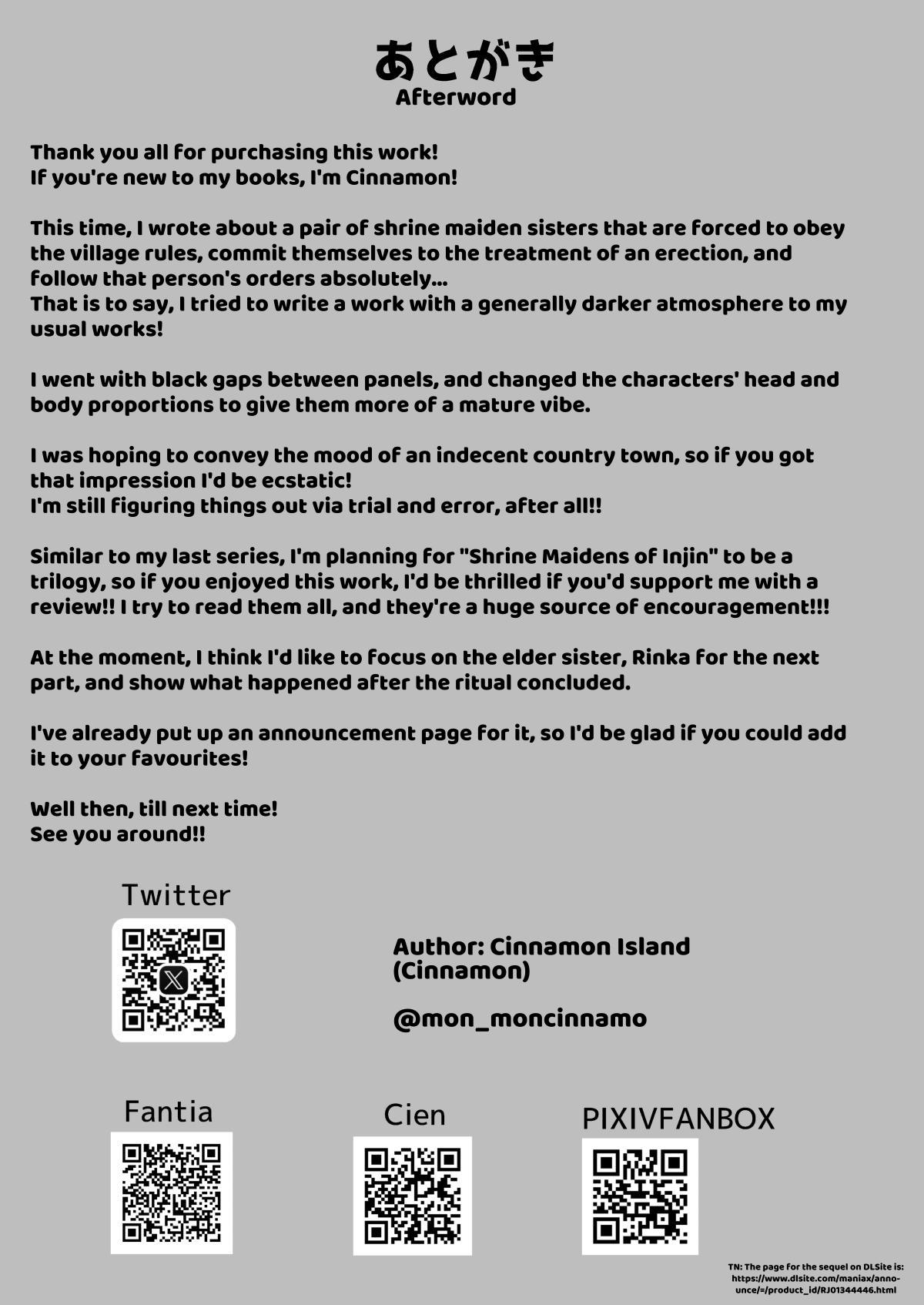 Shrine Maidens of Injin: Mating Ritual With 2 Busty Miko Sisters, Locked in the Lust God's Shrine! page 57 original parody - squirting kissing hentai manga - read online free