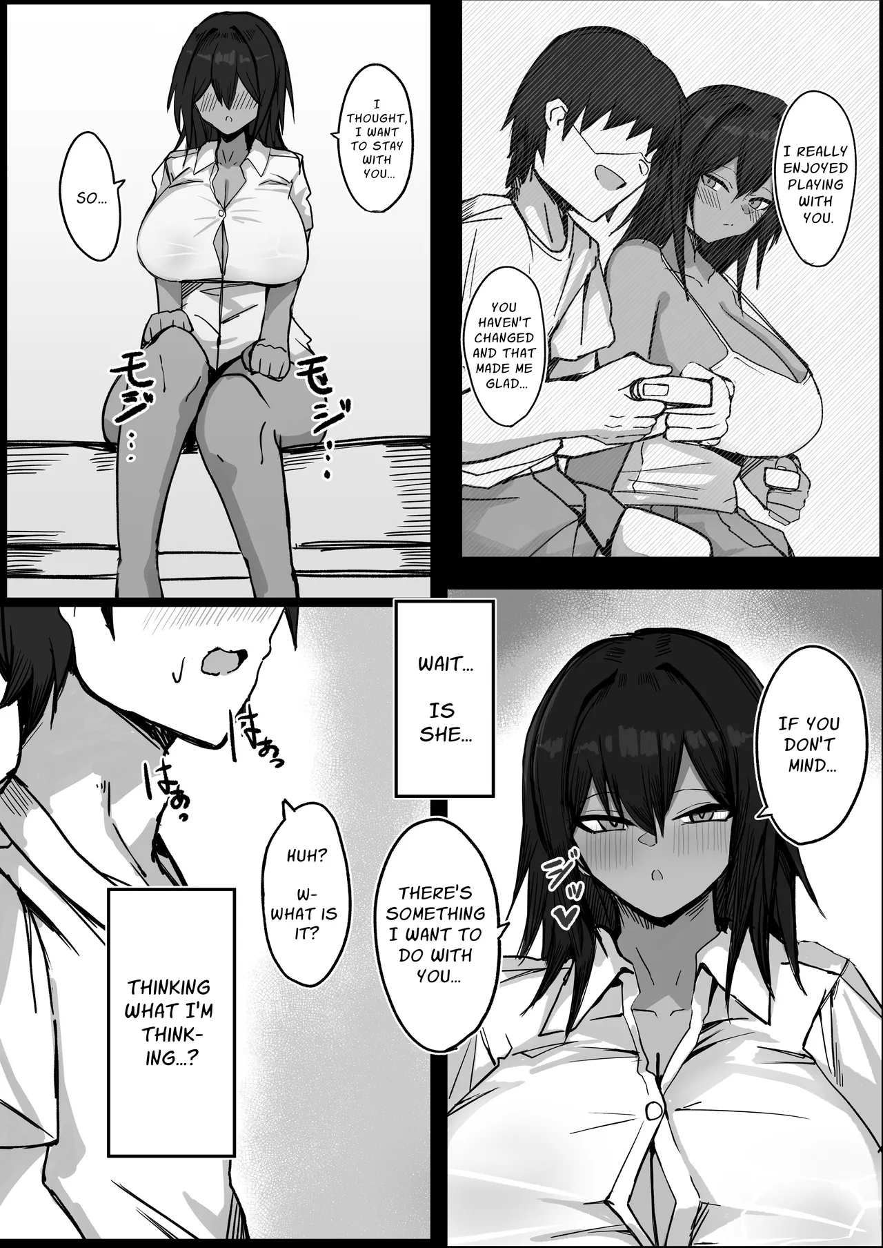 Mukashi Otoko dato Omotteta Kasshoku Bakunyuu Osananajimi to H Suru Hon Zenpen | Sex With My Tanned Busty Friend Who I Used To Think Was A Guy page 18 original parody - sole female sole male hentai manga - read online free