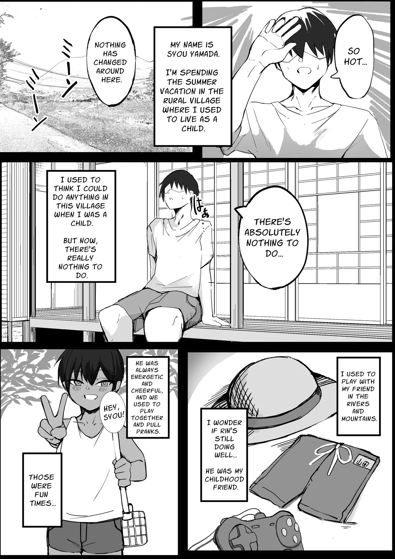 Mukashi Otoko dato Omotteta Kasshoku Bakunyuu Osananajimi to H Suru Hon Zenpen | Sex With My Tanned Busty Friend Who I Used To Think Was A Guy - Page 2