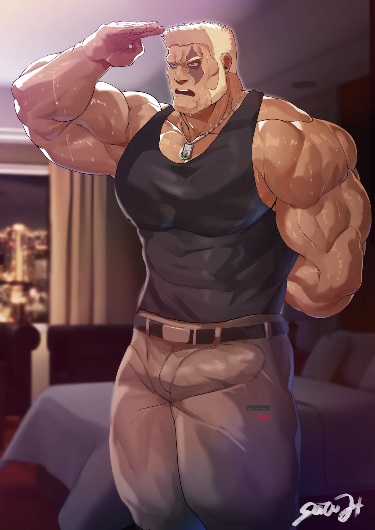 マッシブコマンドの夜の特別接待＆報告 page 24 original parody - males only yaoi hentai manga - read online free