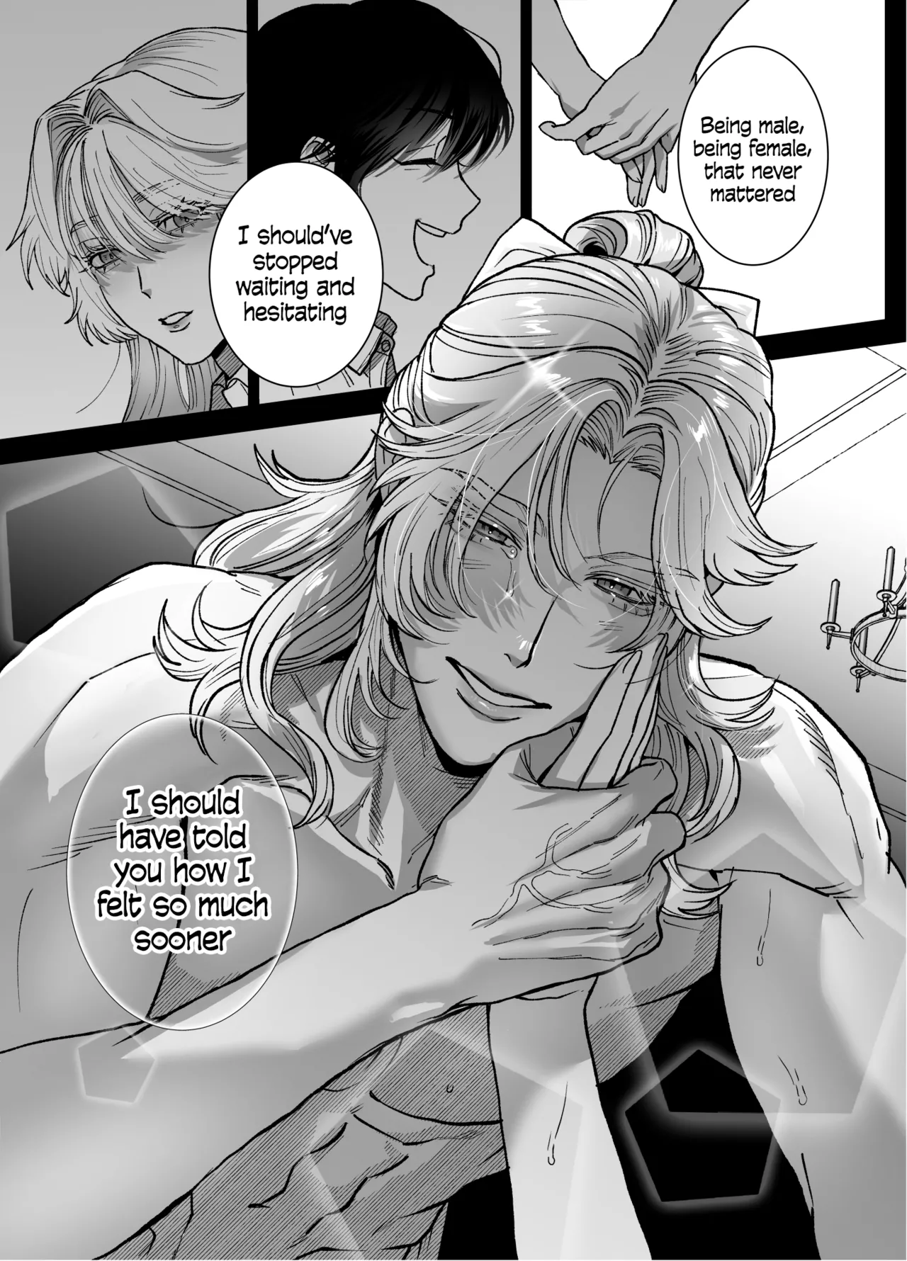 The Beautiful Princess♂ Wants to Dote on the Noble Night♀ page 58 original parody - transformation tomboy hentai manga - read online free